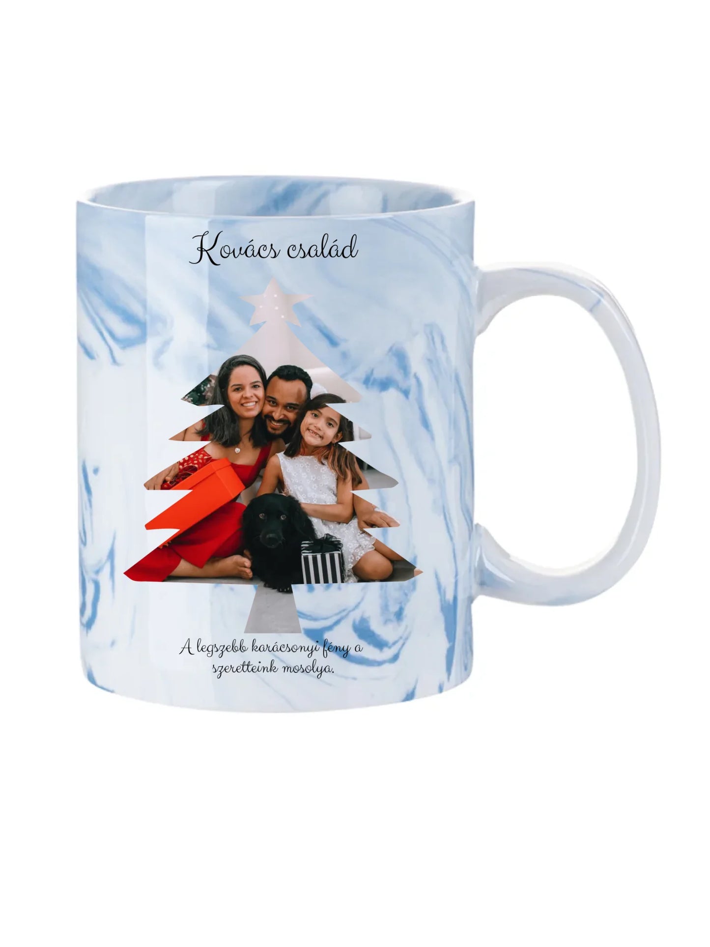 Fényképes Karácsonyfa - Ajándék Karácsonyra - Fényképes bögre