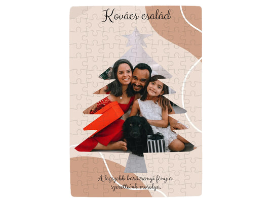 Fényképes Karácsonyfa - Ajándék Karácsonyra - Fényképes puzzle