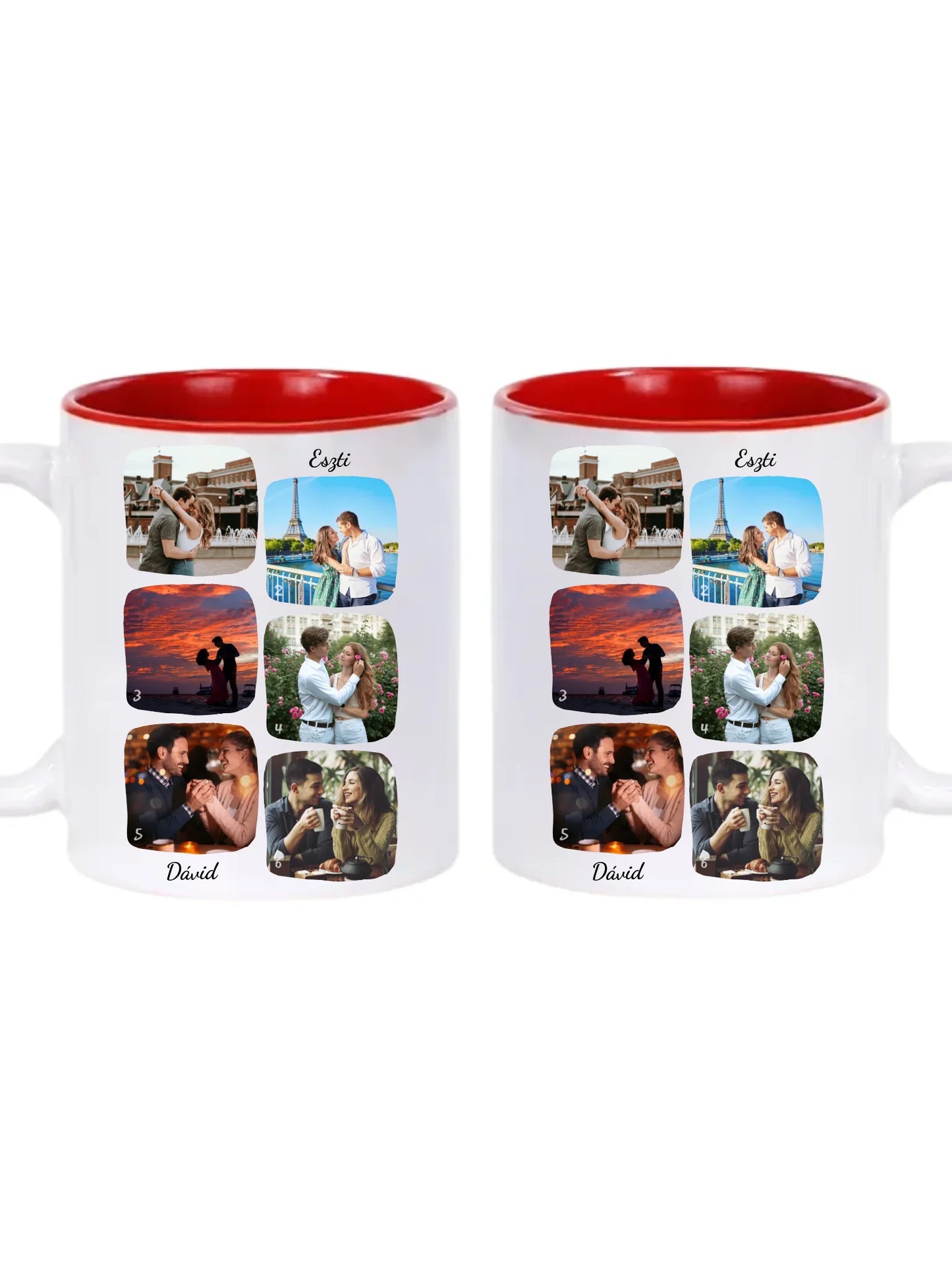 Páros fotókollázs - Ajándék Pároknak - Fényképes bögre