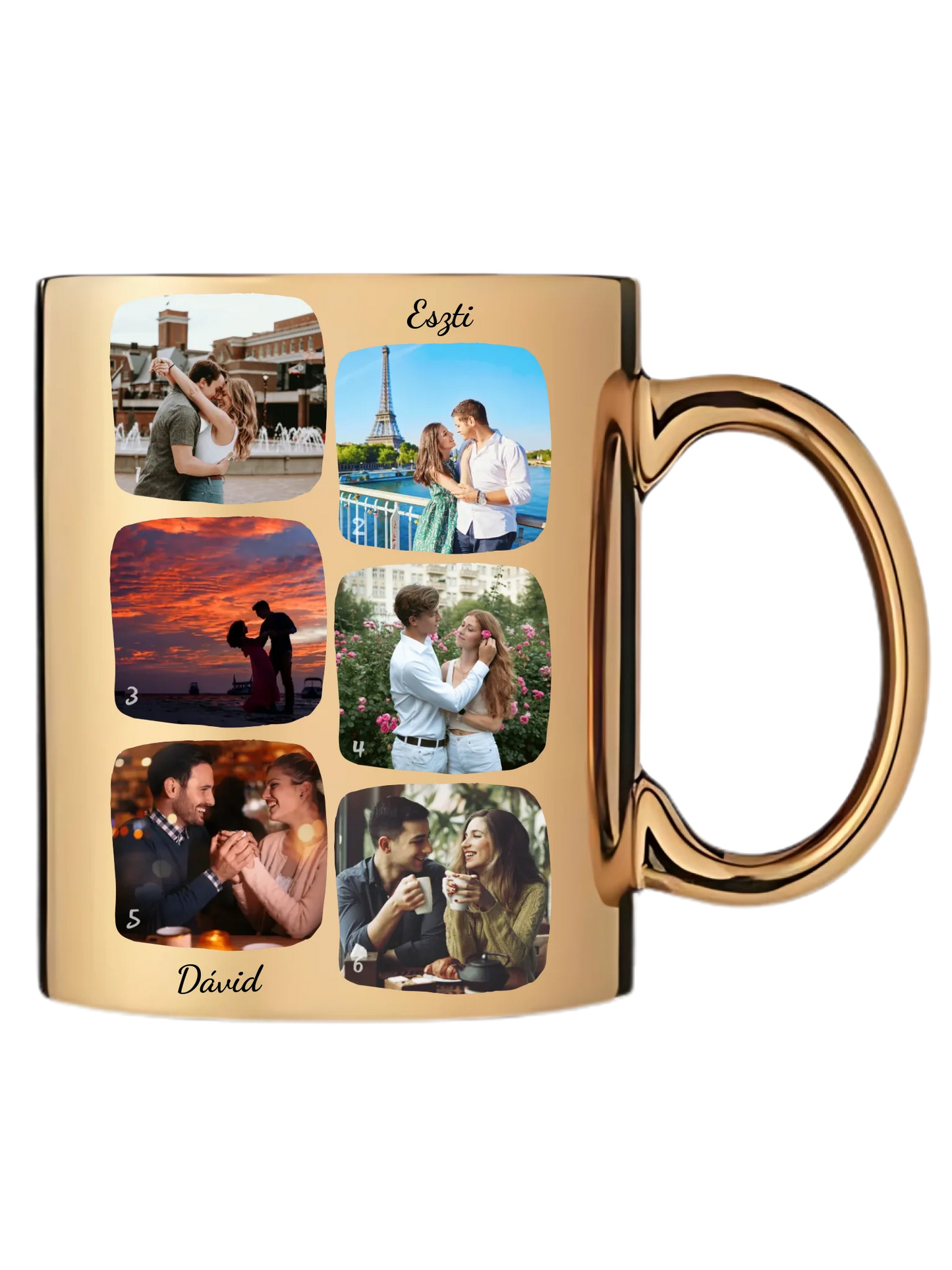 Páros fotókollázs - Ajándék Pároknak - Fényképes bögre