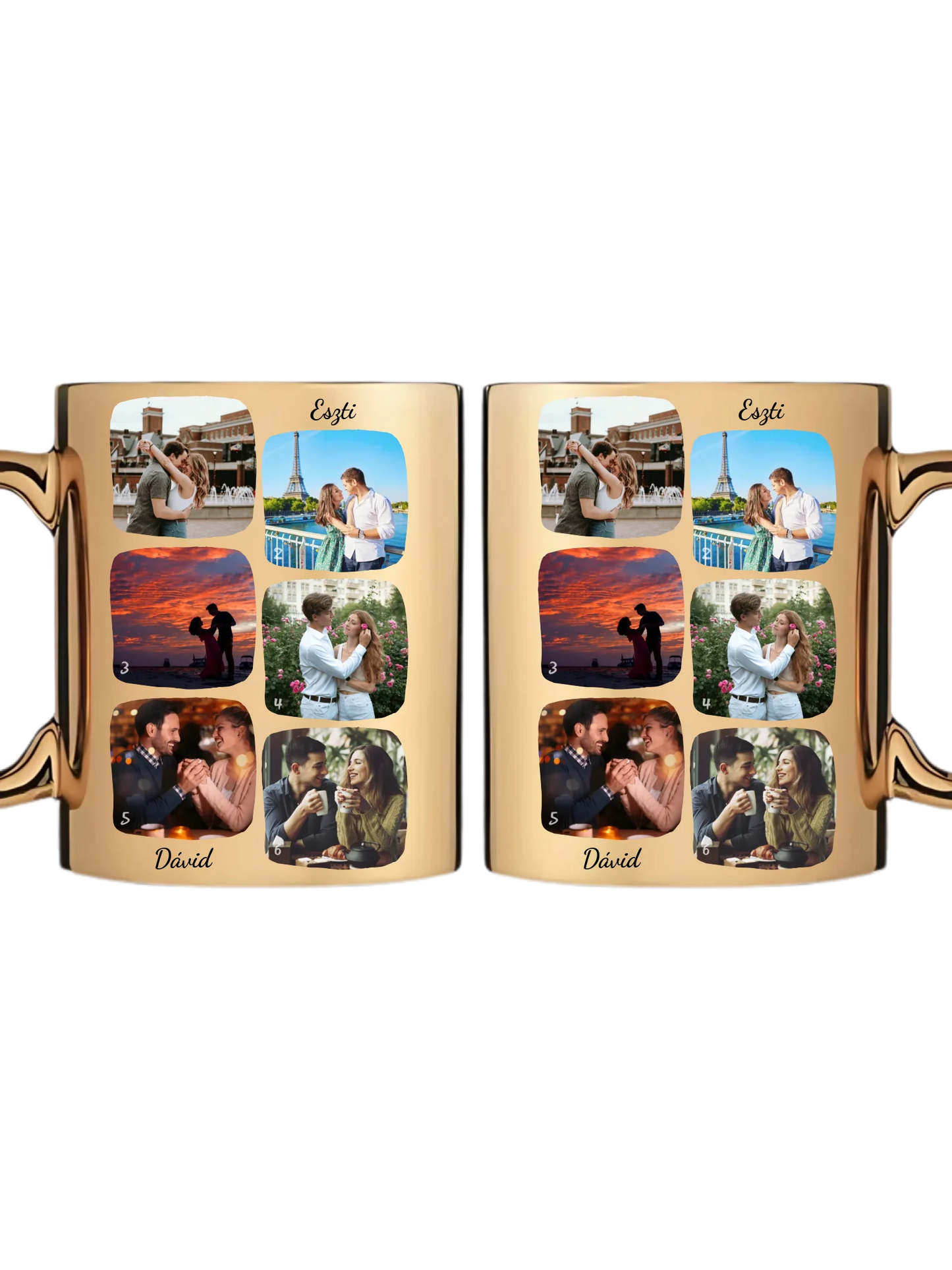 Páros fotókollázs - Ajándék Pároknak - Fényképes bögre