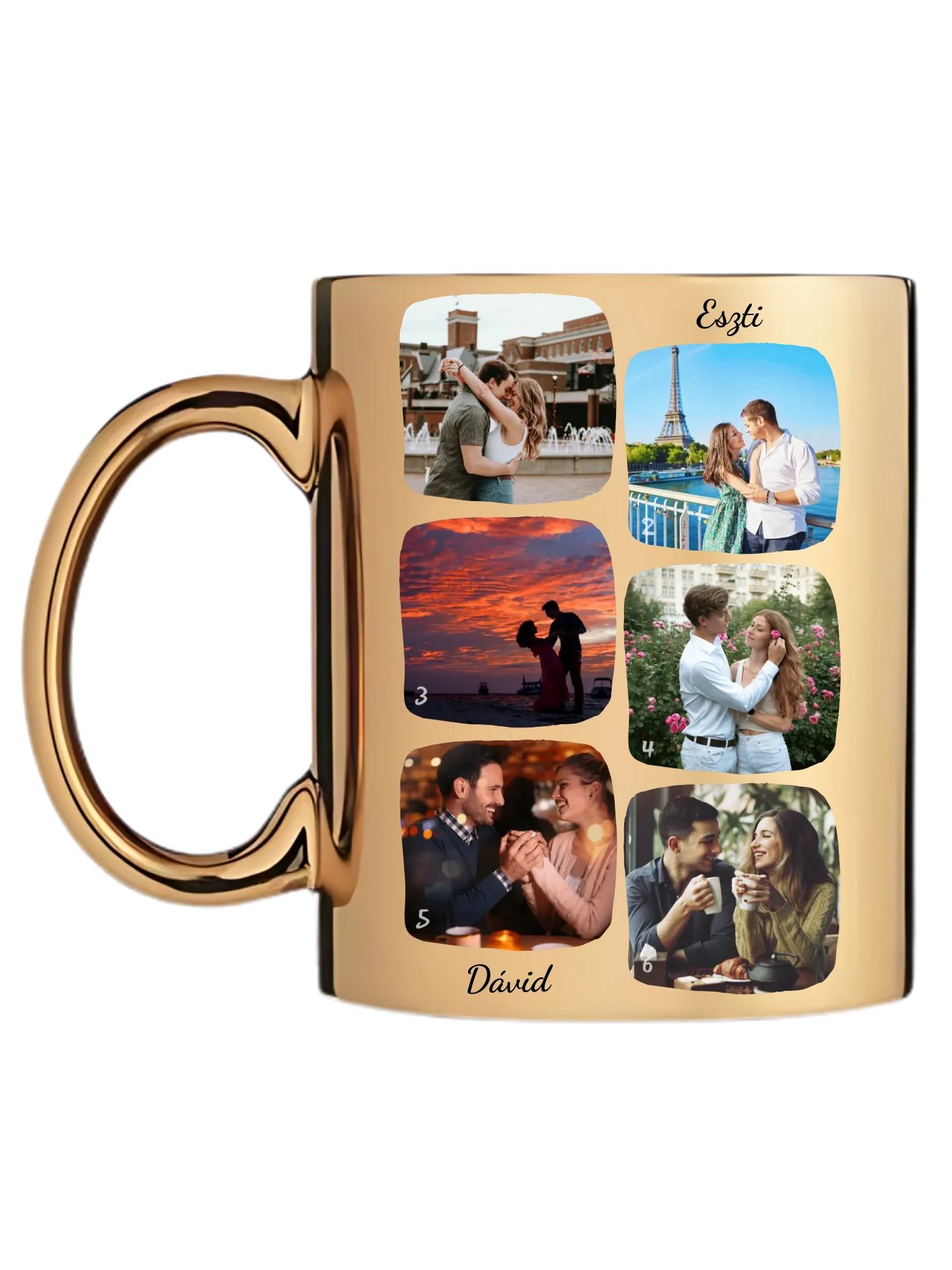 Páros fotókollázs - Ajándék Pároknak - Fényképes bögre