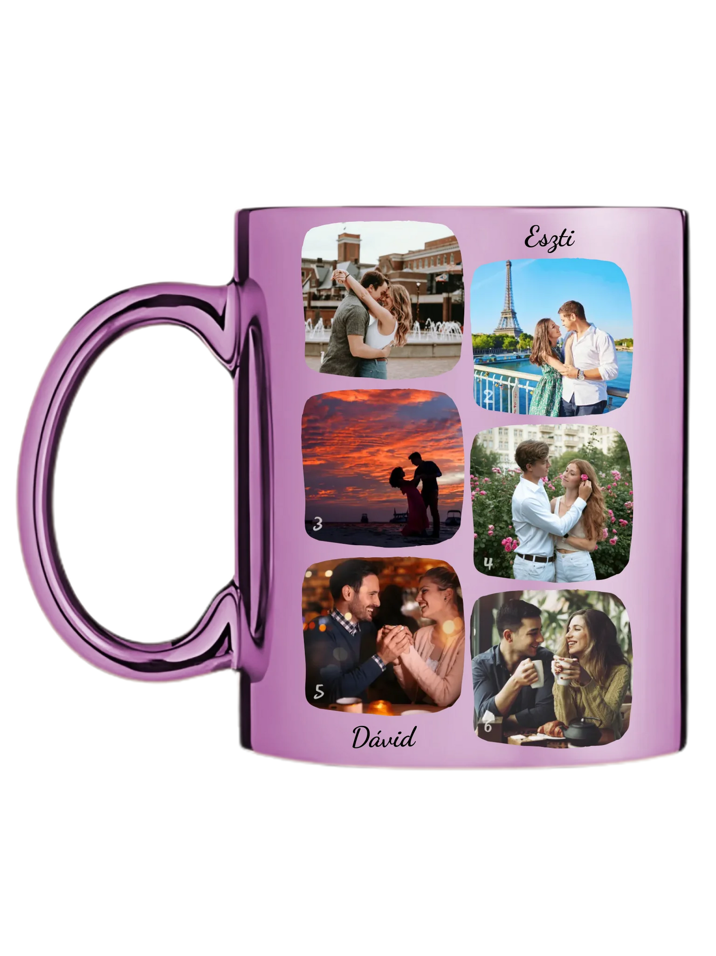 Páros fotókollázs - Ajándék Pároknak - Fényképes bögre