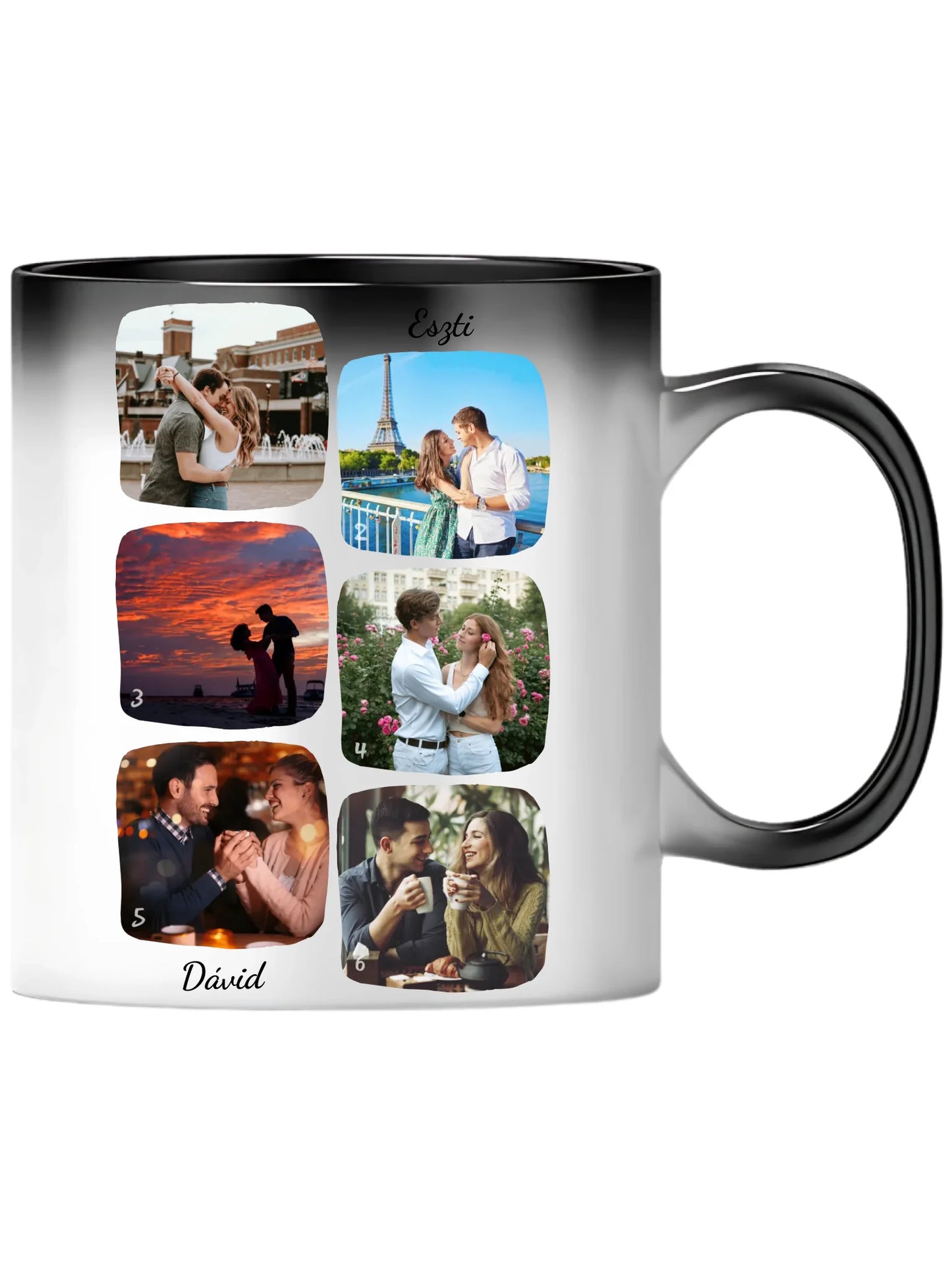 Páros fotókollázs - Ajándék Pároknak - Fényképes bögre