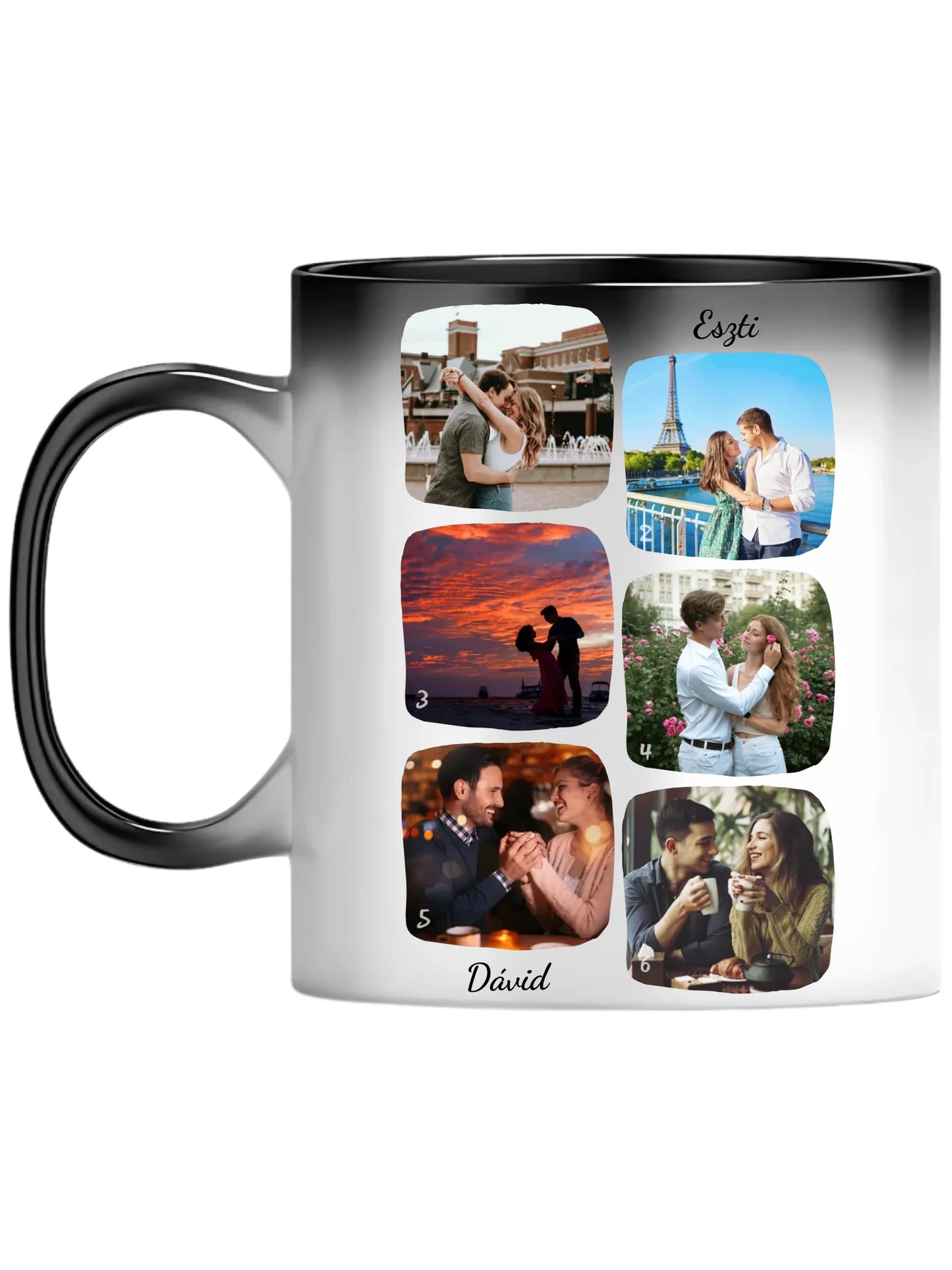 Páros fotókollázs - Ajándék Pároknak - Fényképes bögre