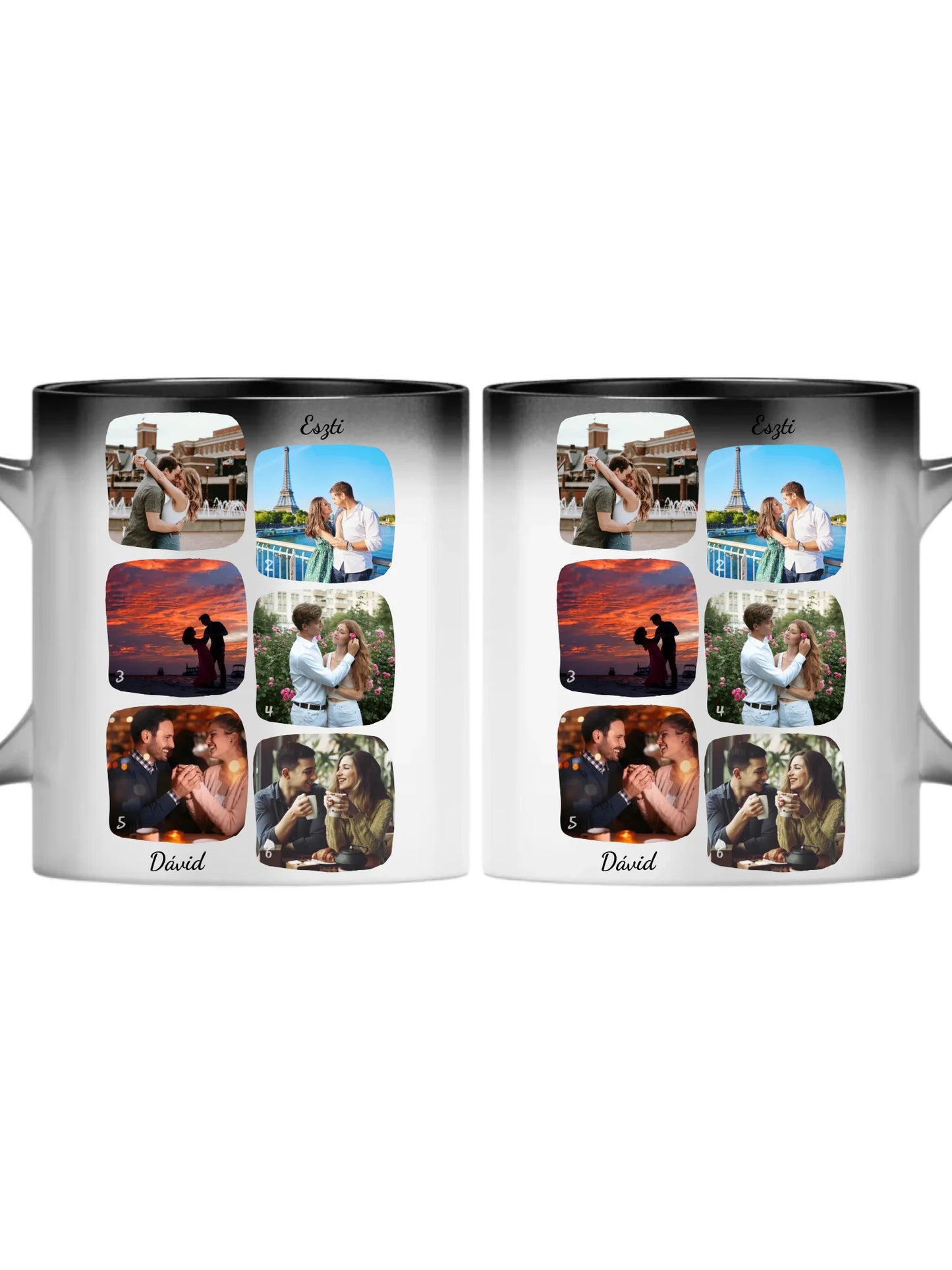 Páros fotókollázs - Ajándék Pároknak - Fényképes bögre