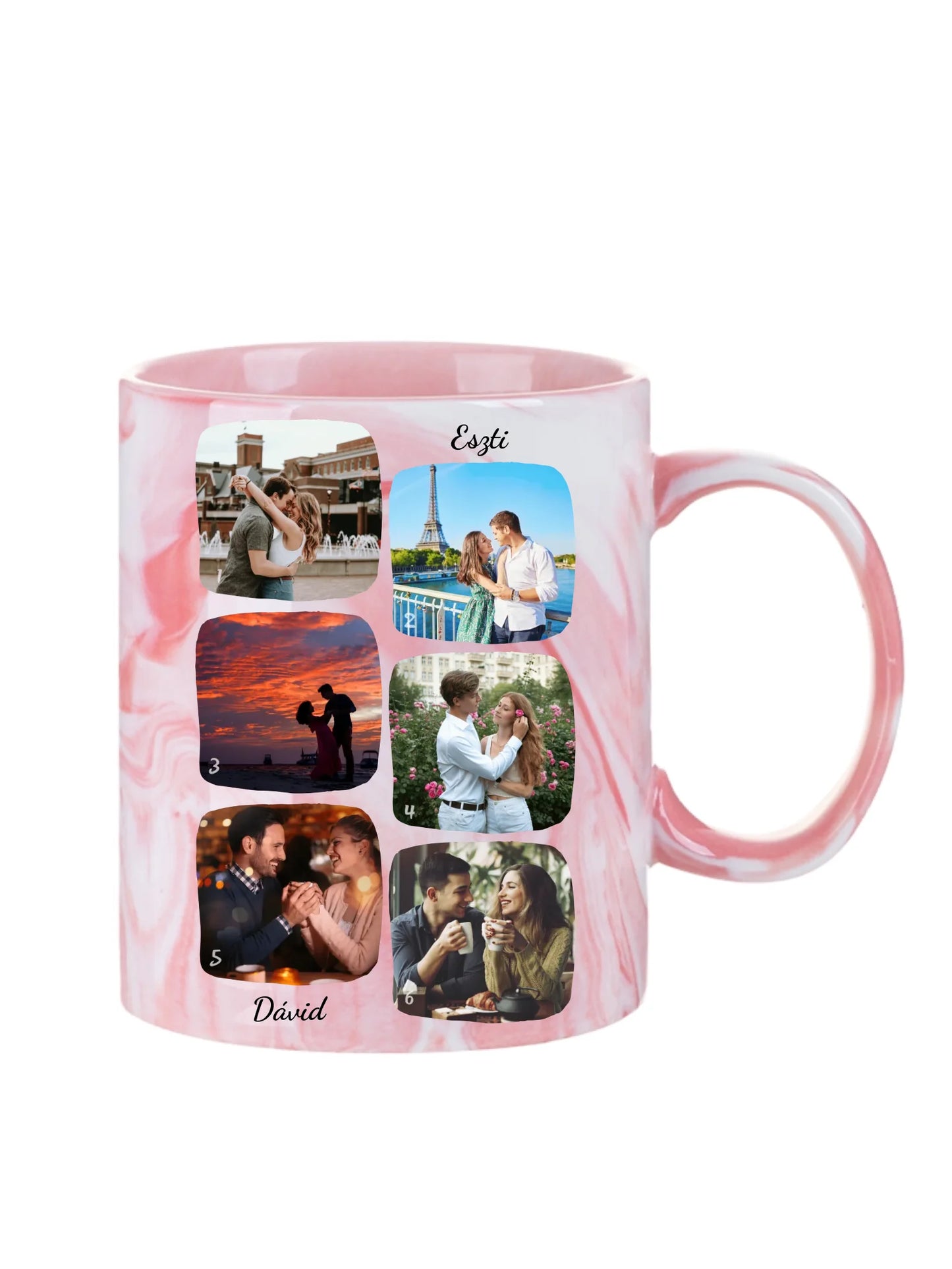 Páros fotókollázs - Ajándék Pároknak - Fényképes bögre