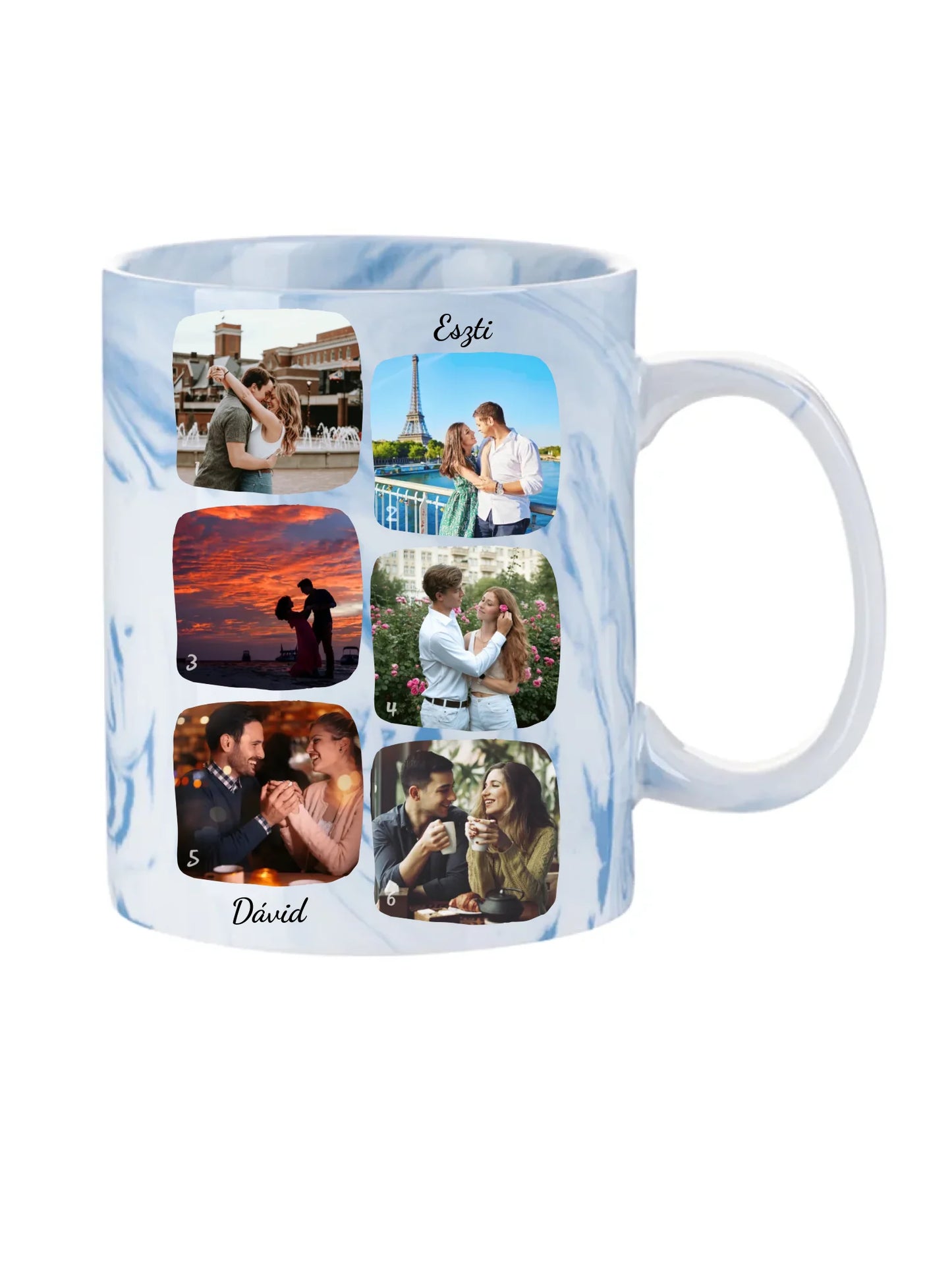 Páros fotókollázs - Ajándék Pároknak - Fényképes bögre