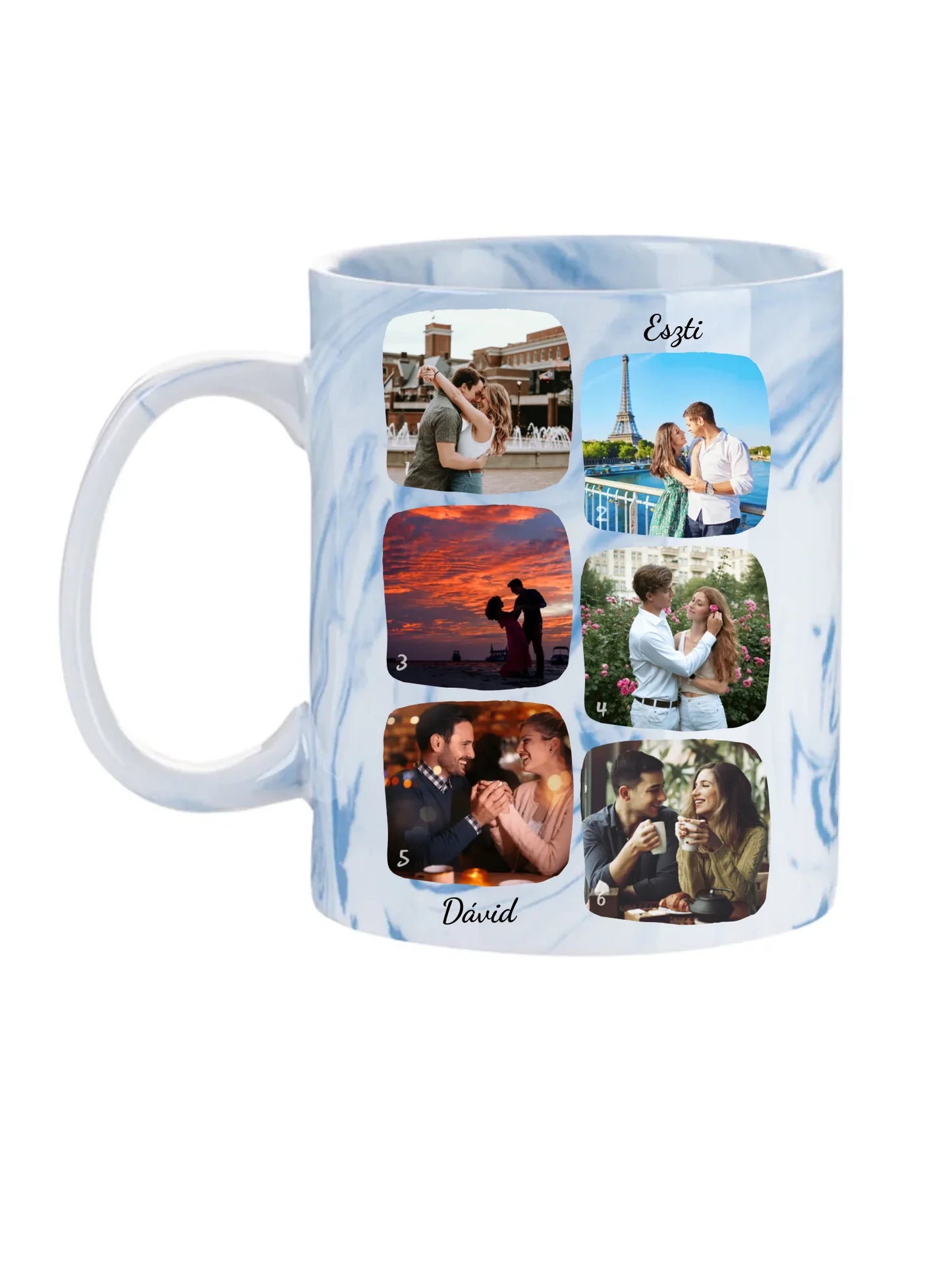 Páros fotókollázs - Ajándék Pároknak - Fényképes bögre