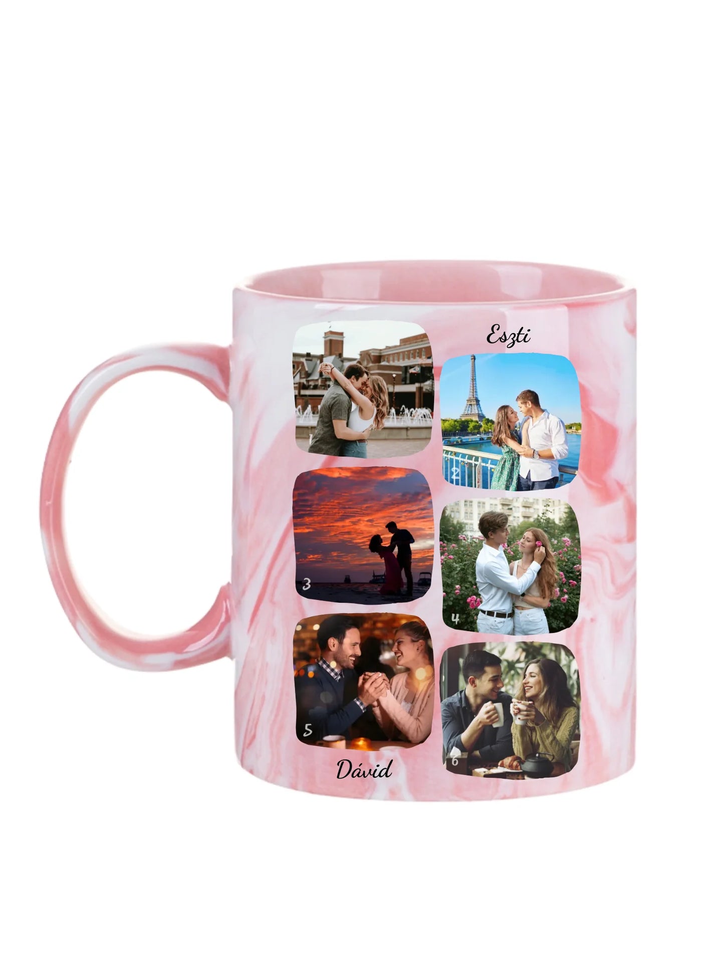 Páros fotókollázs - Ajándék Pároknak - Fényképes bögre