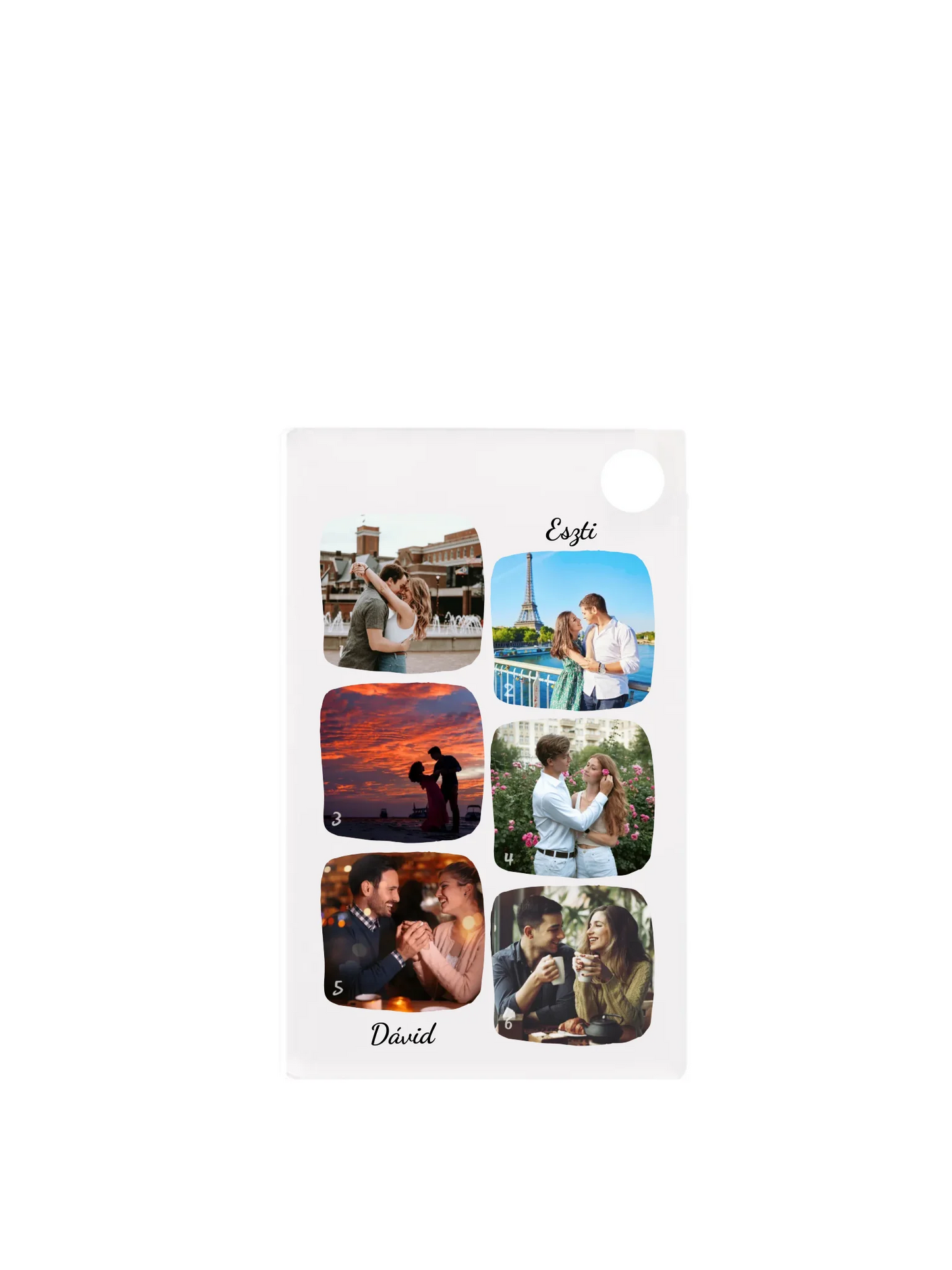 Téglalap alakú kulcstartó eleje minden nélkül belső nélkül - álló