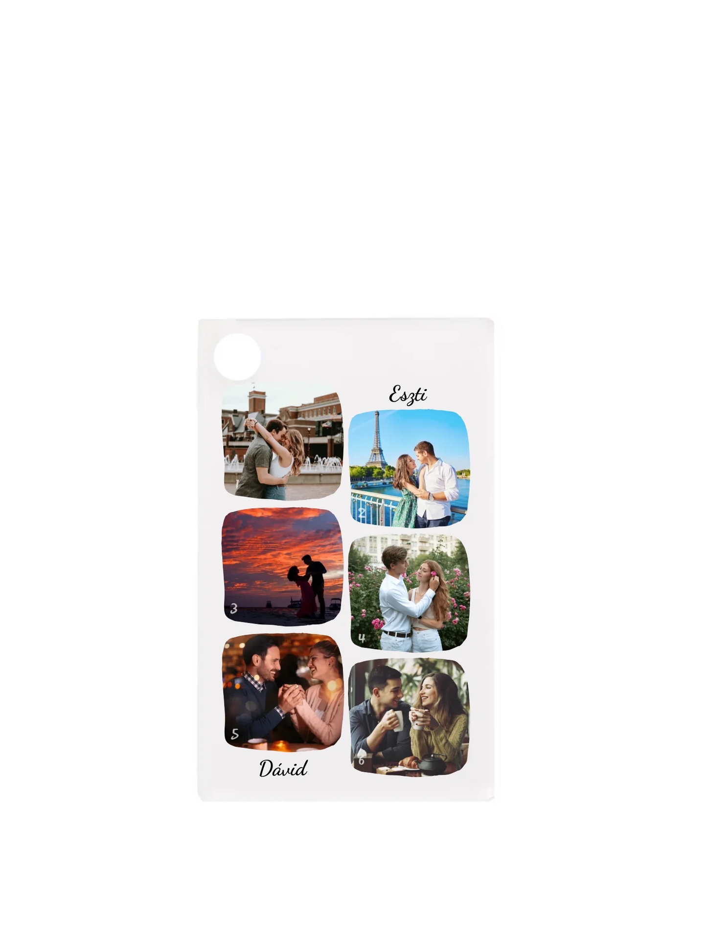 Téglalap alakú kulcstartó hátulja minden nélkül belső nélkül - álló