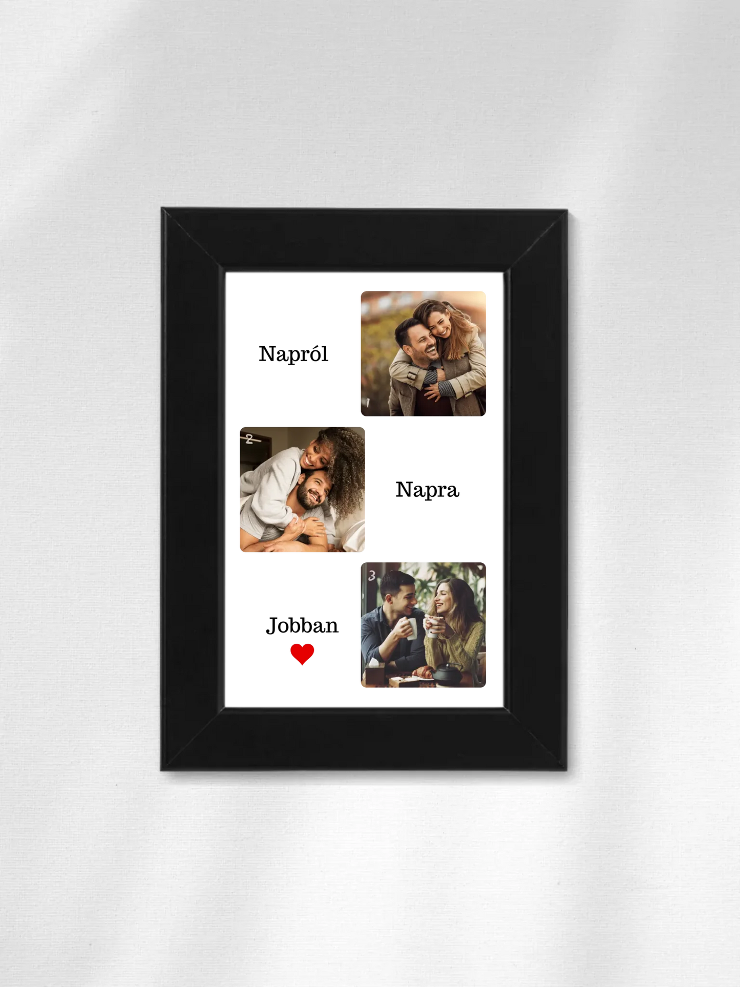 Napról, napra jobban fotókollázs - Ajándék Pároknak - Fényképes falikép