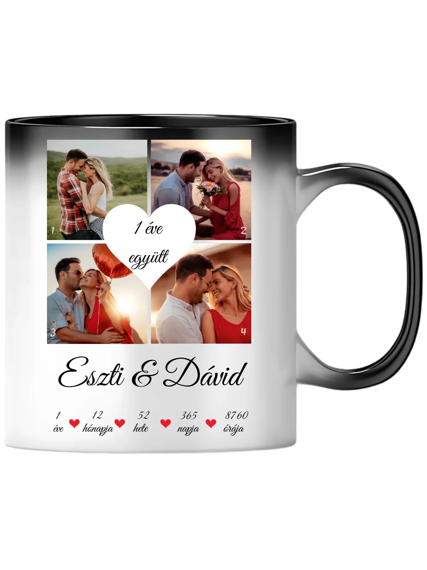 Évfordulós fotókollázs - Ajándék Pároknak - Fényképes bögre