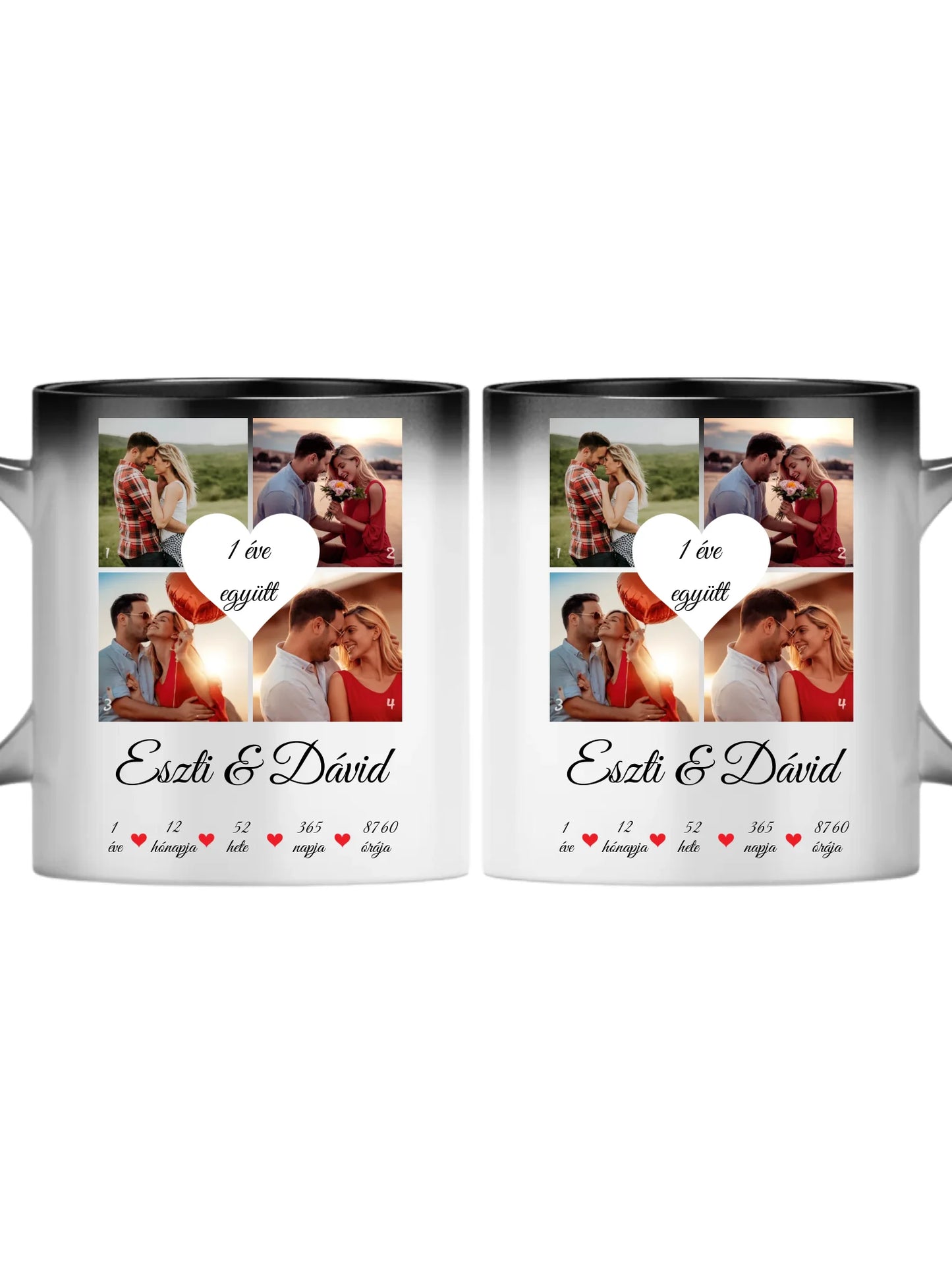 Évfordulós fotókollázs - Ajándék Pároknak - Fényképes bögre
