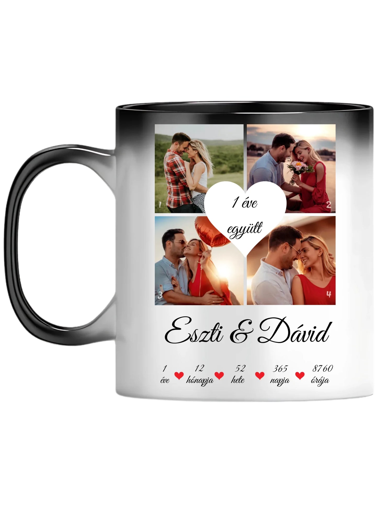 Évfordulós fotókollázs - Ajándék Pároknak - Fényképes bögre