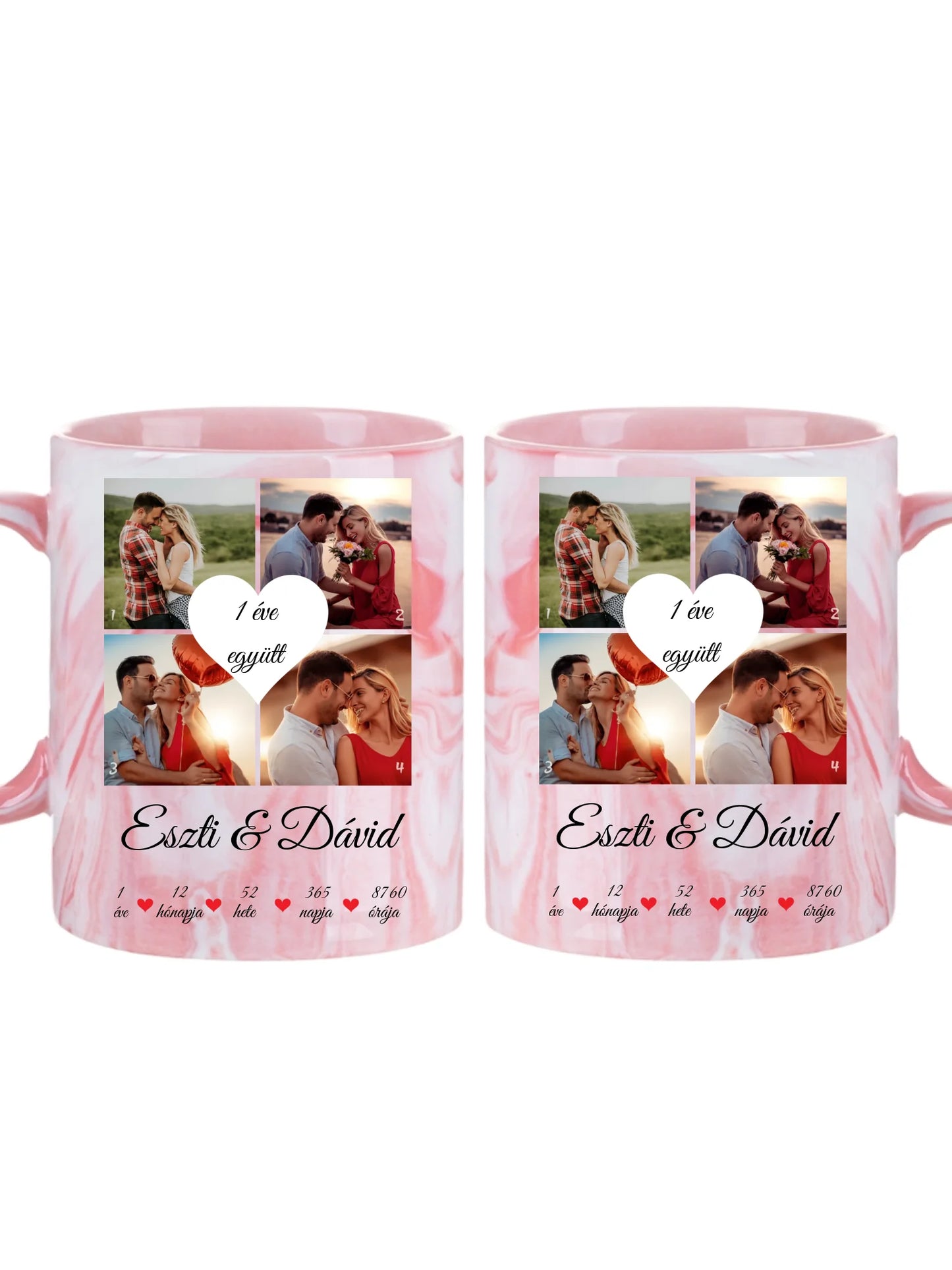 Évfordulós fotókollázs - Ajándék Pároknak - Fényképes bögre