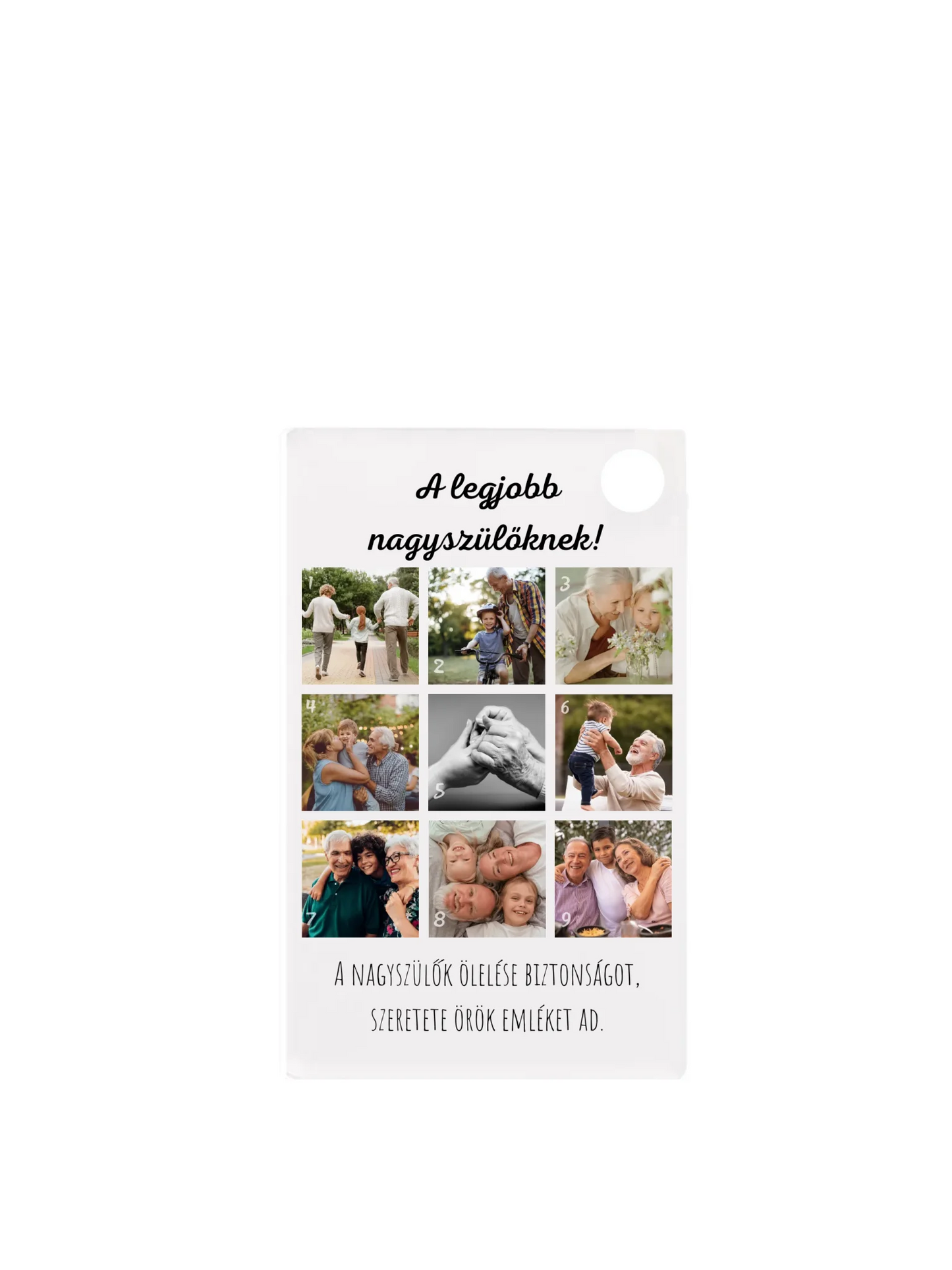 Téglalap alakú kulcstartó eleje minden nélkül belső nélkül - álló