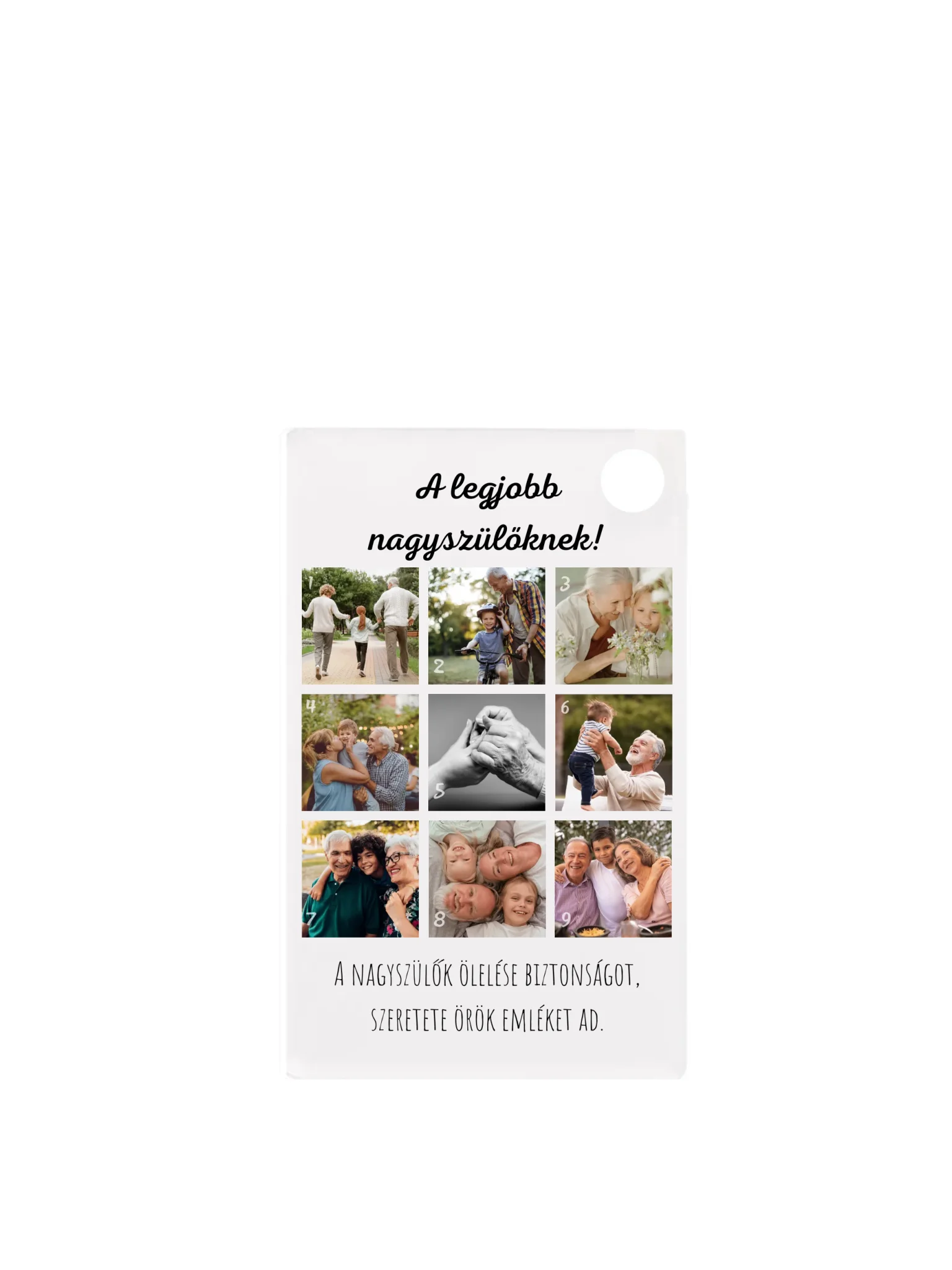 Téglalap alakú kulcstartó eleje minden nélkül belső nélkül - álló