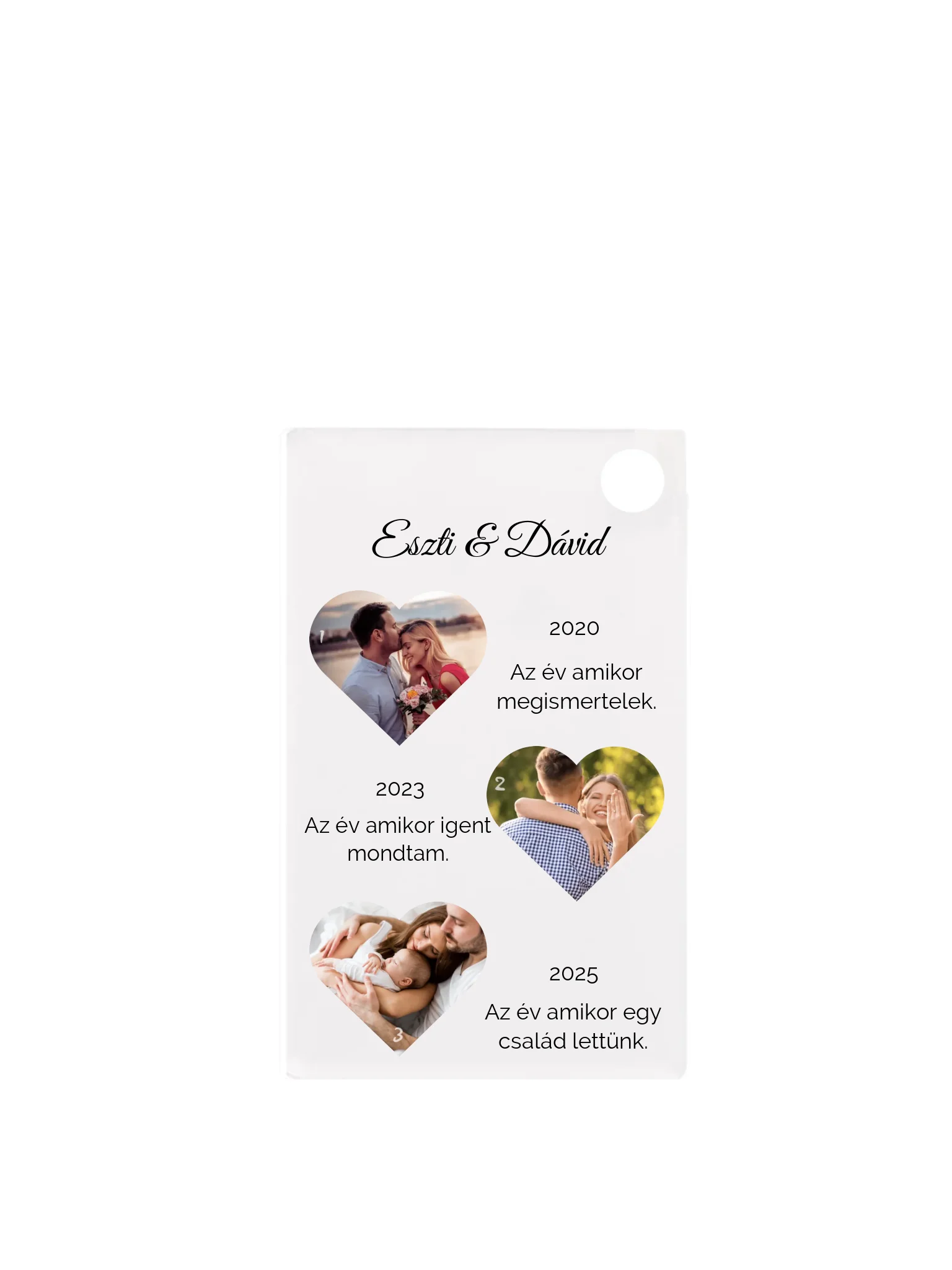 Téglalap alakú kulcstartó eleje minden nélkül belső nélkül - álló