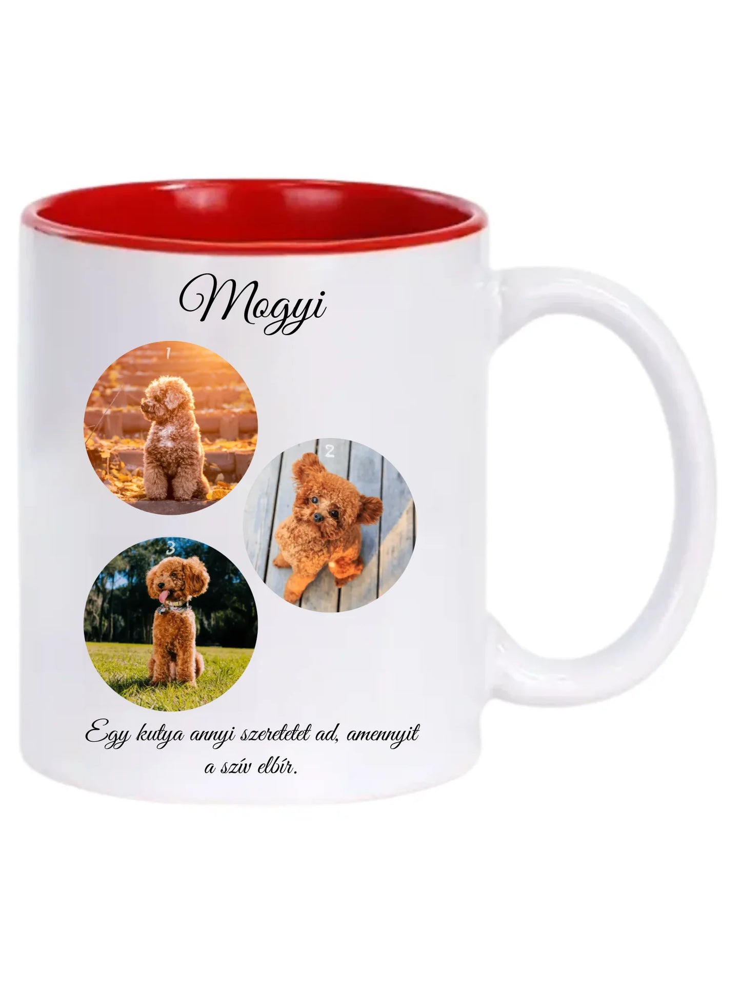 Egy kutya fotókollázs - Ajándék Kutya gazdinak - Fényképes bögre