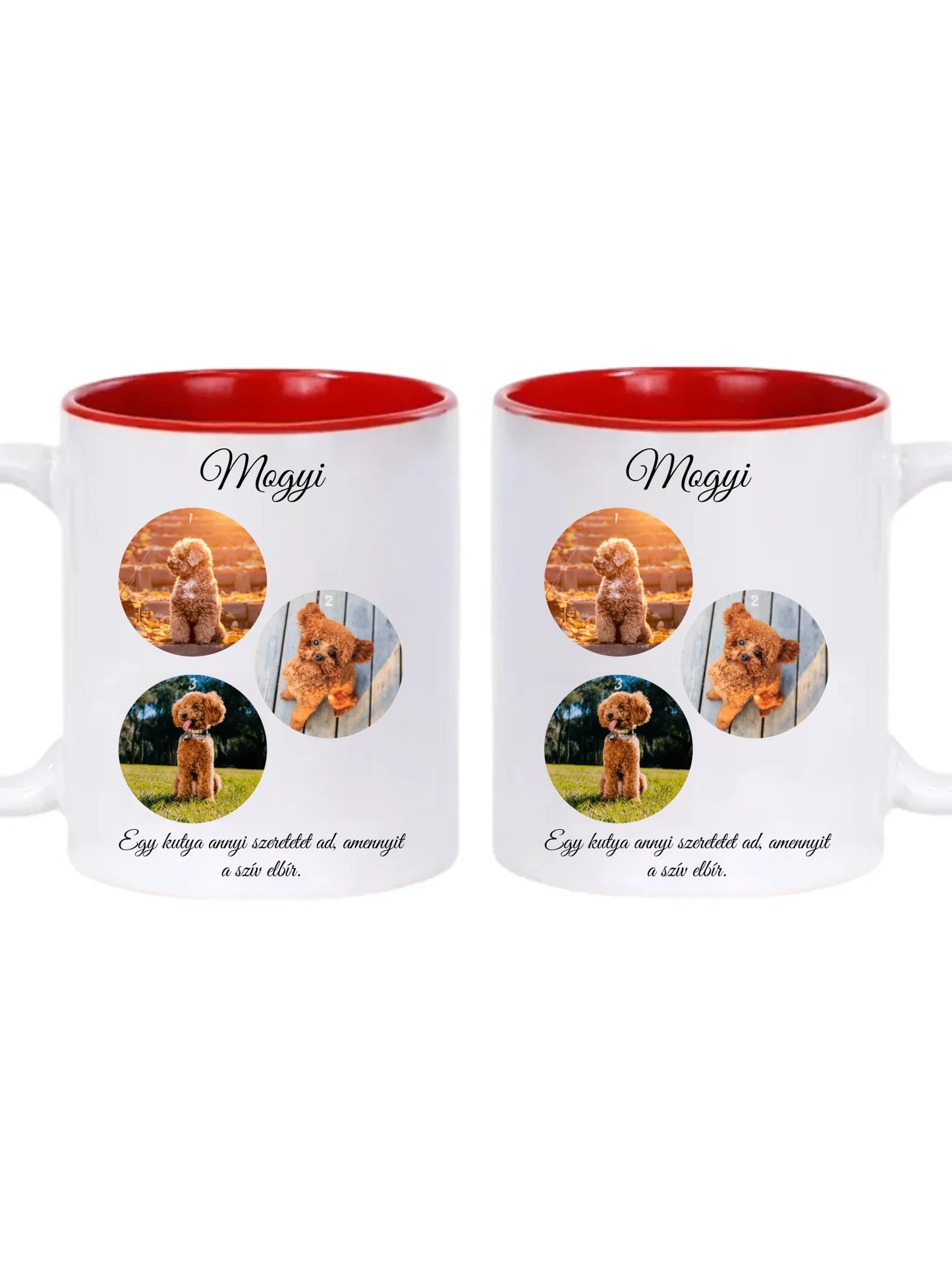 Egy kutya fotókollázs - Ajándék Kutya gazdinak - Fényképes bögre