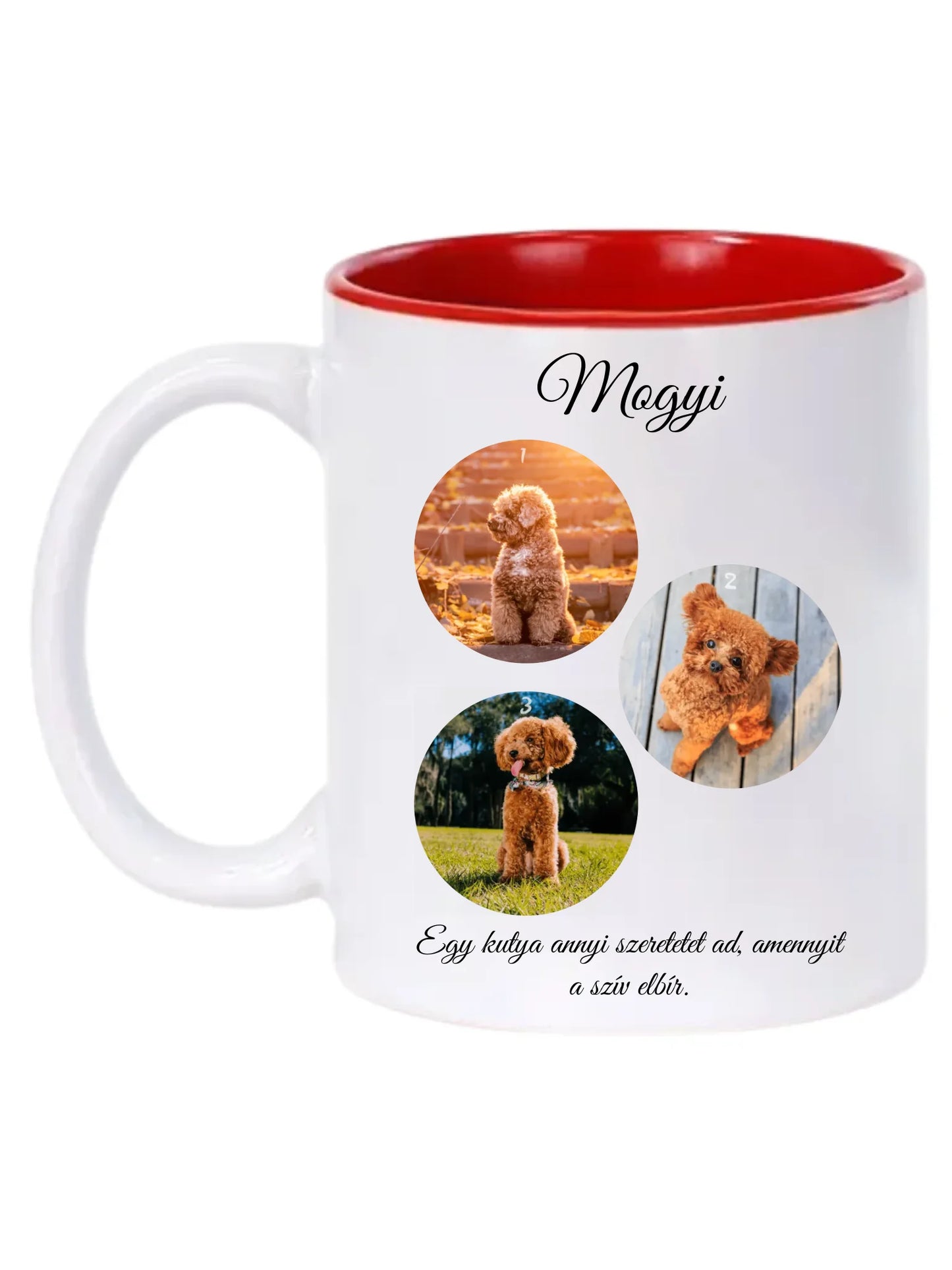 Egy kutya fotókollázs - Ajándék Kutya gazdinak - Fényképes bögre