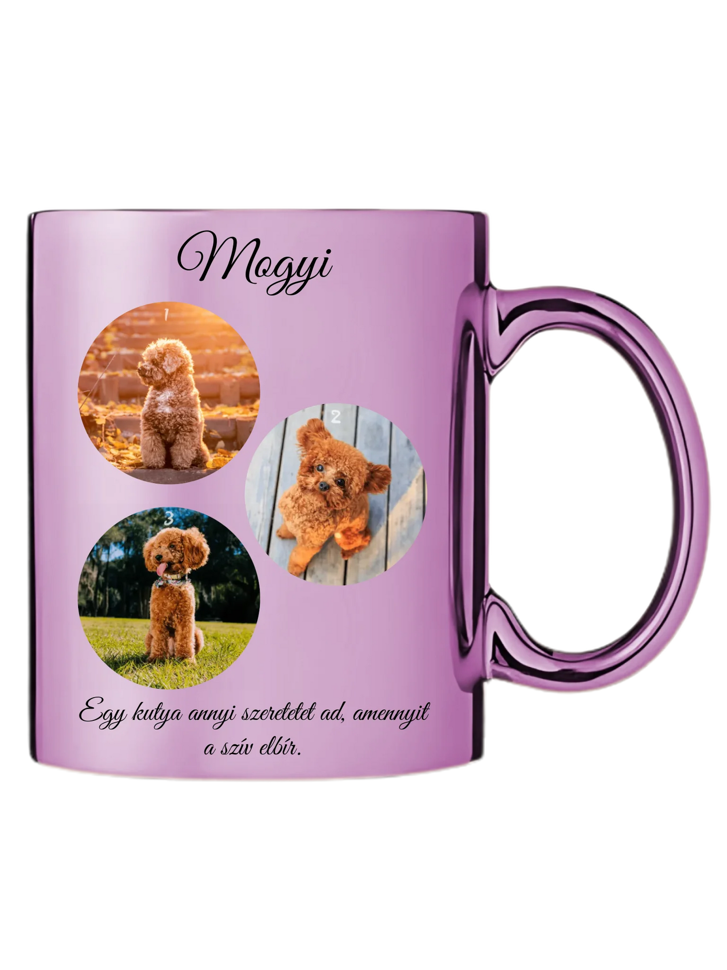 Egy kutya fotókollázs - Ajándék Kutya gazdinak - Fényképes bögre