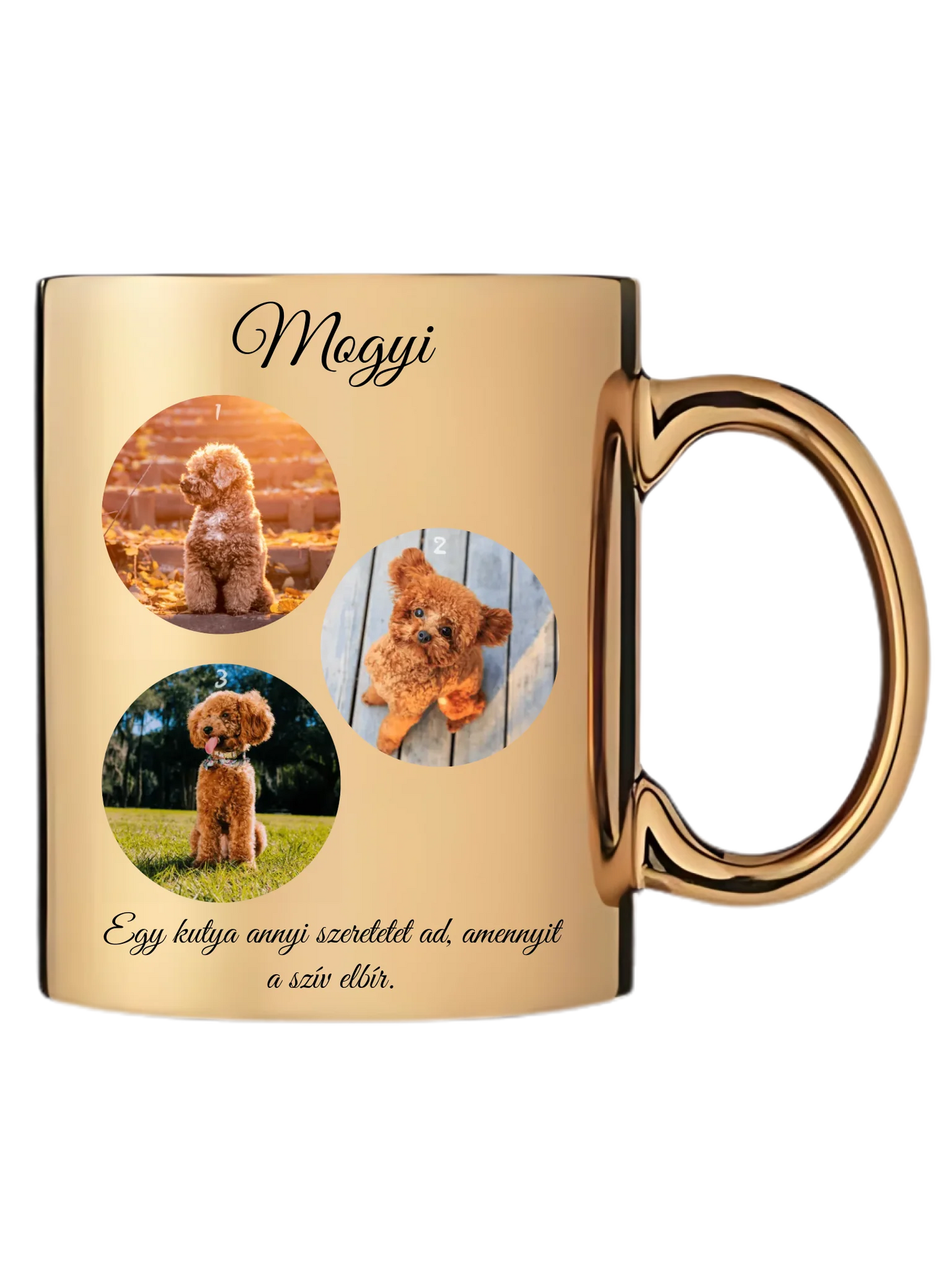 Egy kutya fotókollázs - Ajándék Kutya gazdinak - Fényképes bögre