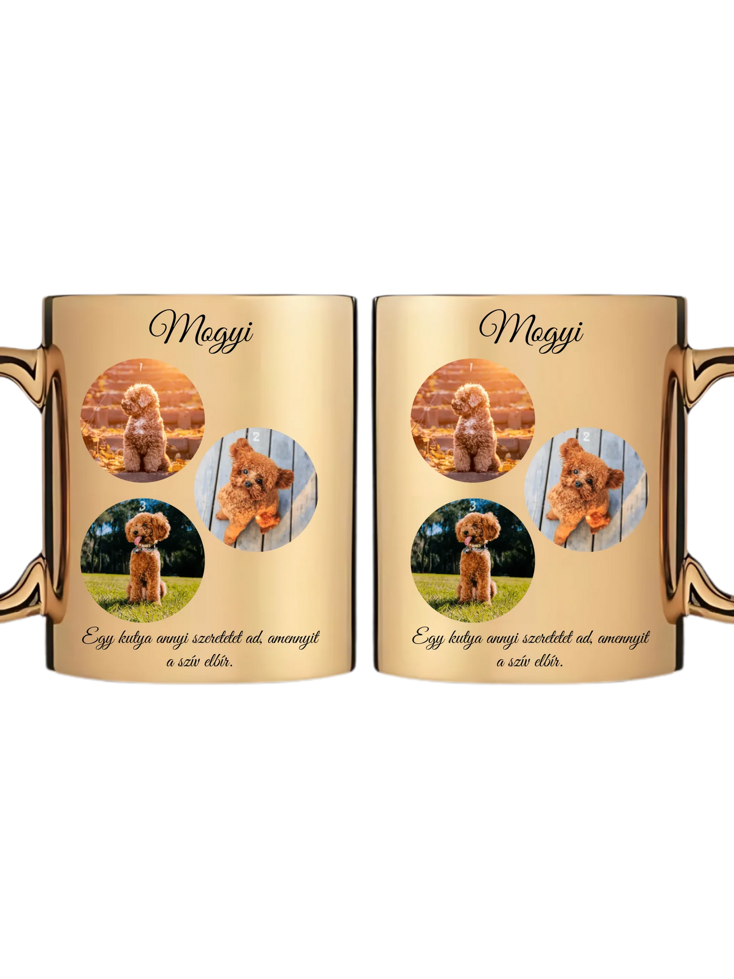 Egy kutya fotókollázs - Ajándék Kutya gazdinak - Fényképes bögre