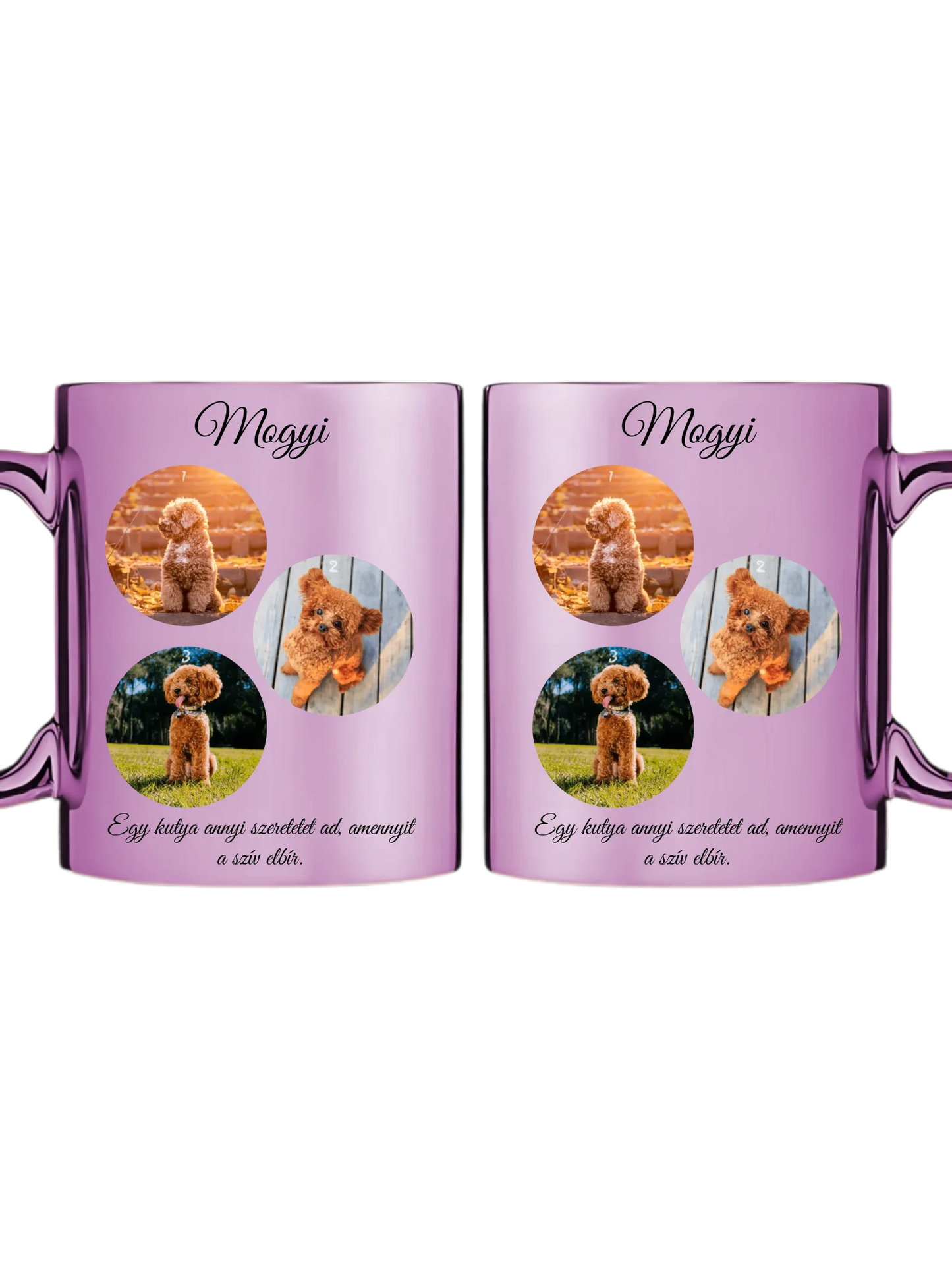 Egy kutya fotókollázs - Ajándék Kutya gazdinak - Fényképes bögre