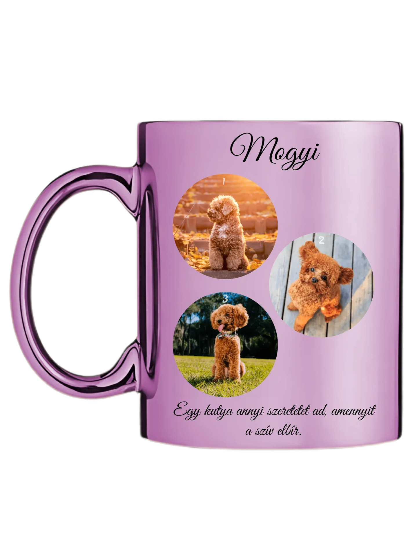 Egy kutya fotókollázs - Ajándék Kutya gazdinak - Fényképes bögre