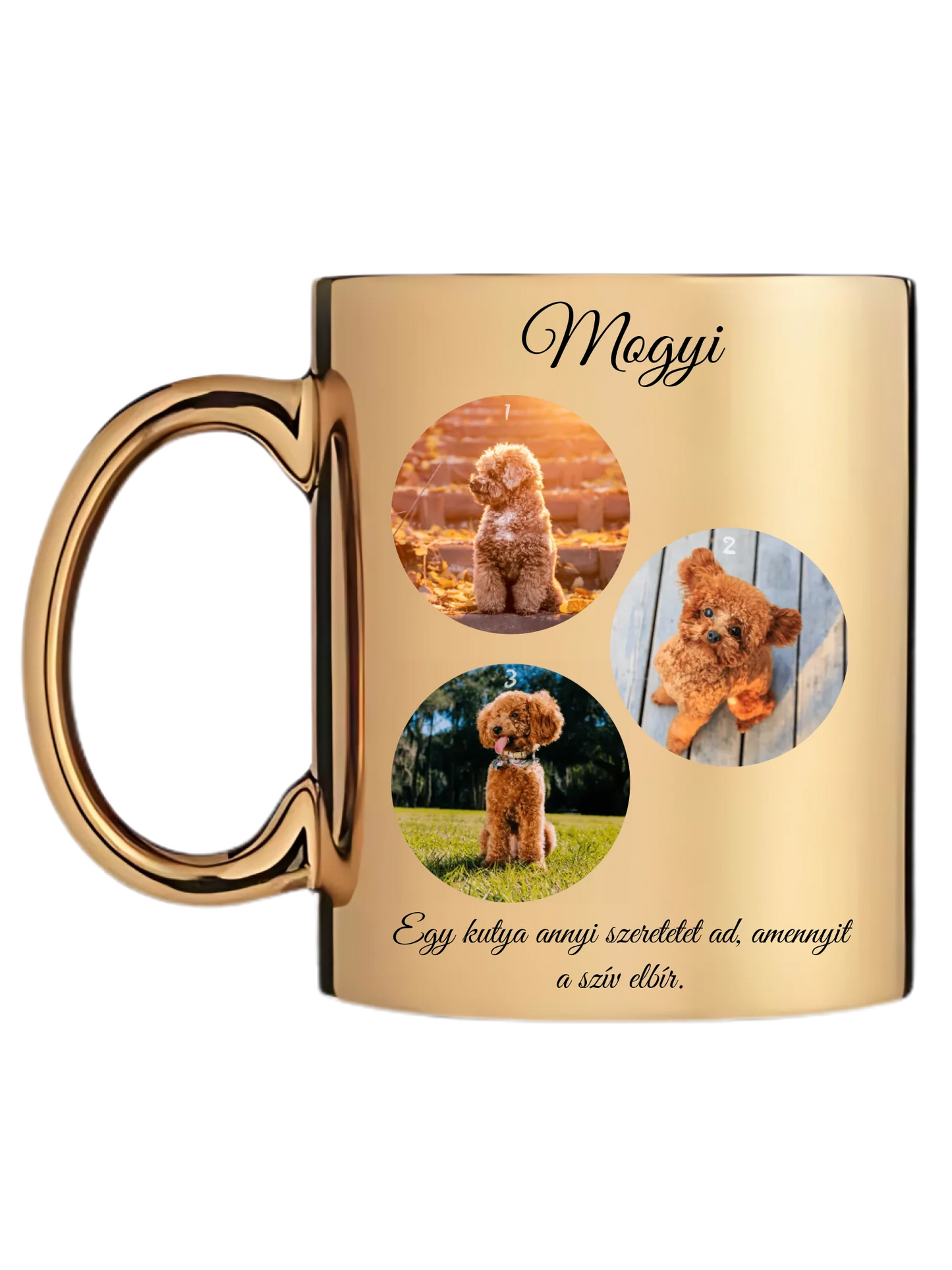 Egy kutya fotókollázs - Ajándék Kutya gazdinak - Fényképes bögre