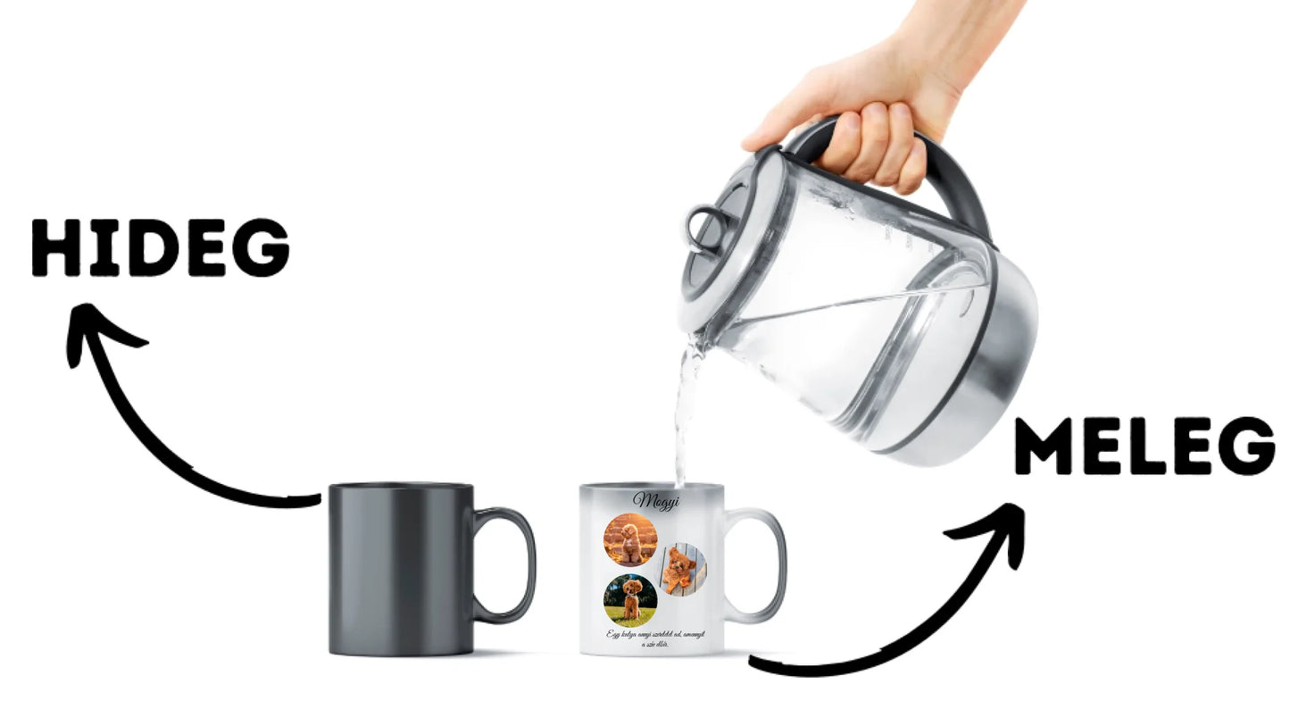 Egy kutya fotókollázs - Ajándék Kutya gazdinak - Fényképes bögre