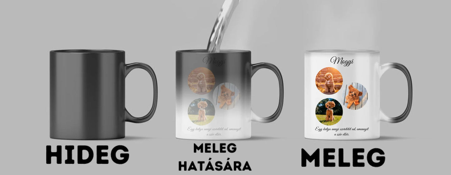Egy kutya fotókollázs - Ajándék Kutya gazdinak - Fényképes bögre