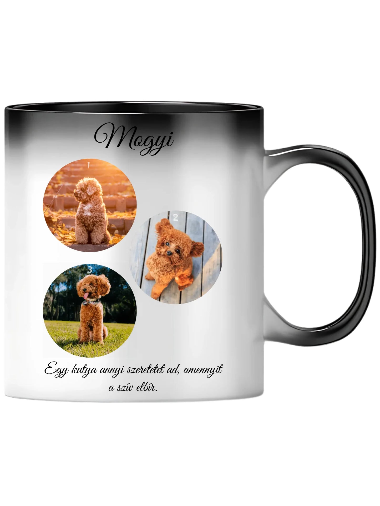 Egy kutya fotókollázs - Ajándék Kutya gazdinak - Fényképes bögre