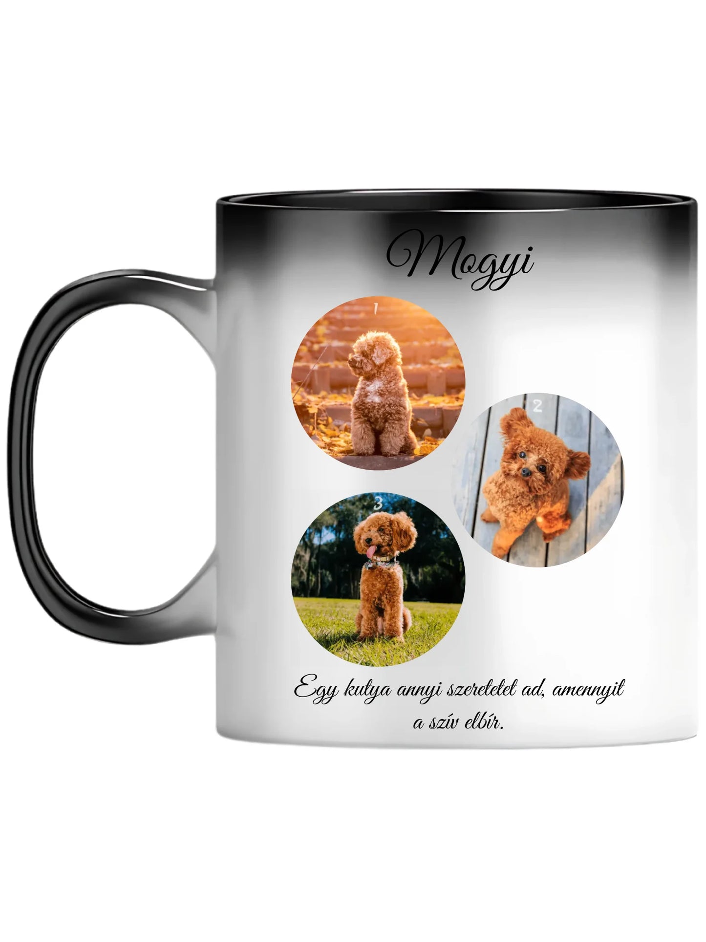 Egy kutya fotókollázs - Ajándék Kutya gazdinak - Fényképes bögre