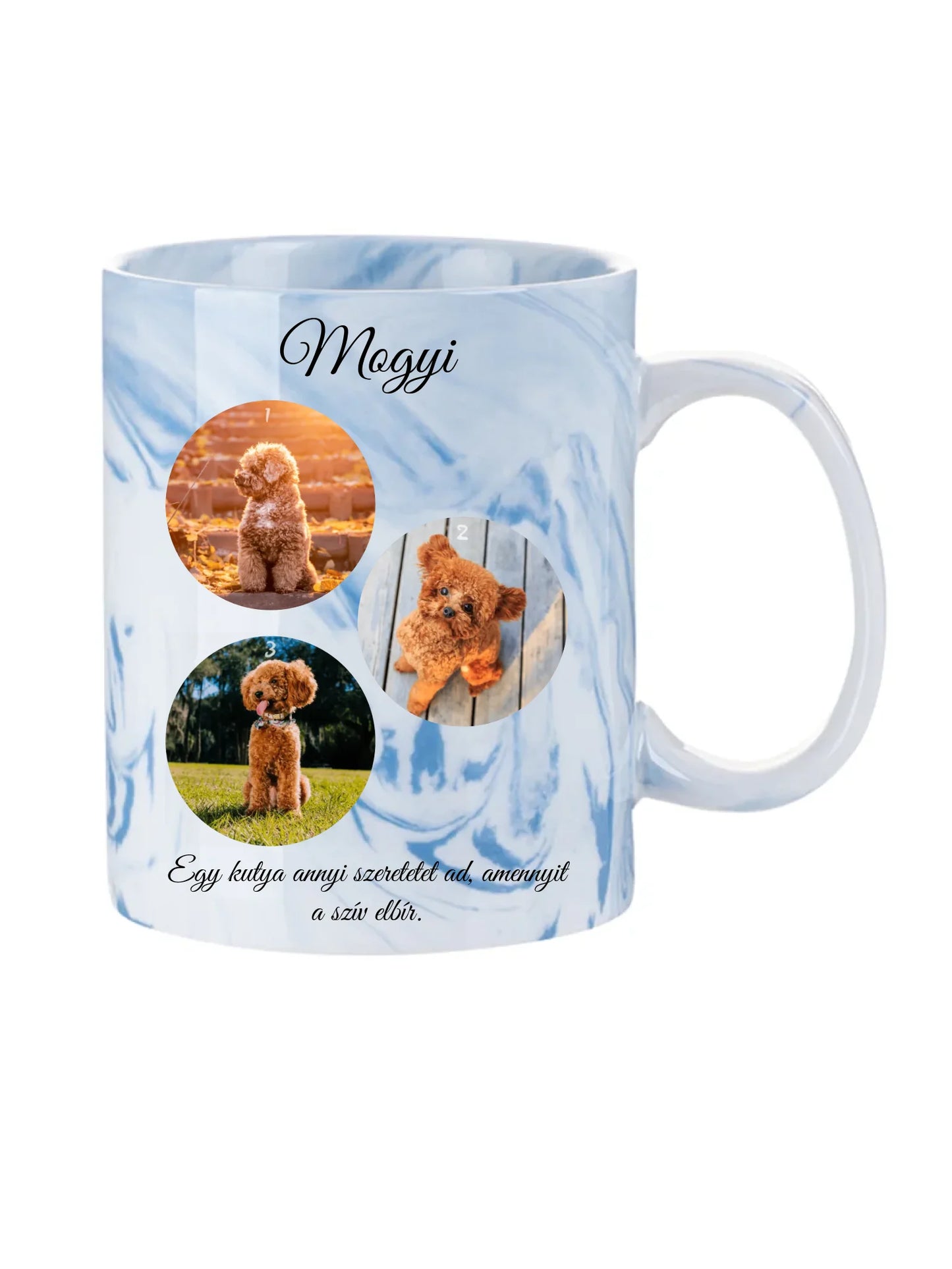 Egy kutya fotókollázs - Ajándék Kutya gazdinak - Fényképes bögre