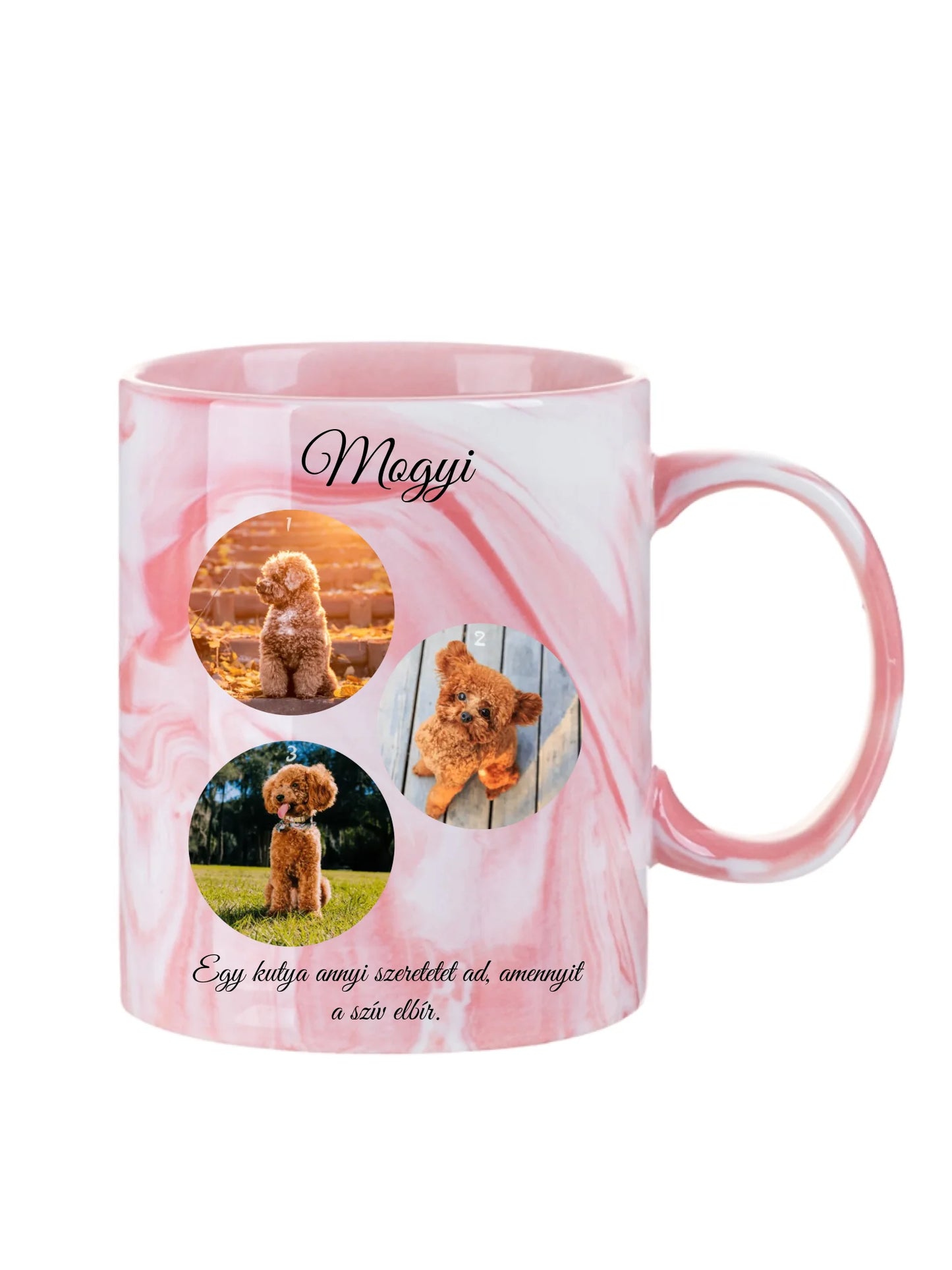 Egy kutya fotókollázs - Ajándék Kutya gazdinak - Fényképes bögre