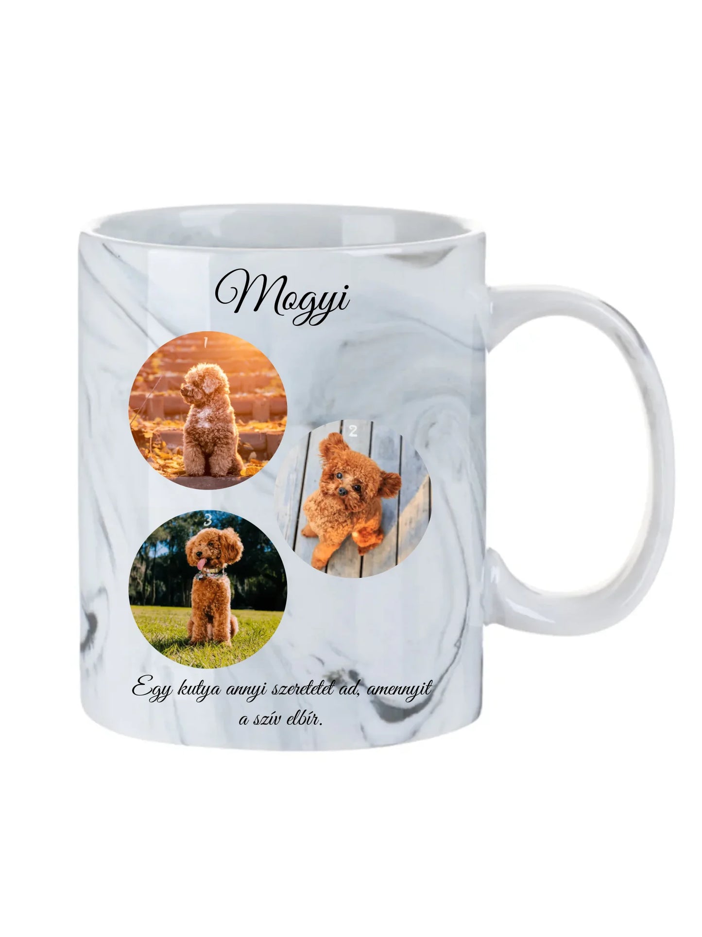 Egy kutya fotókollázs - Ajándék Kutya gazdinak - Fényképes bögre