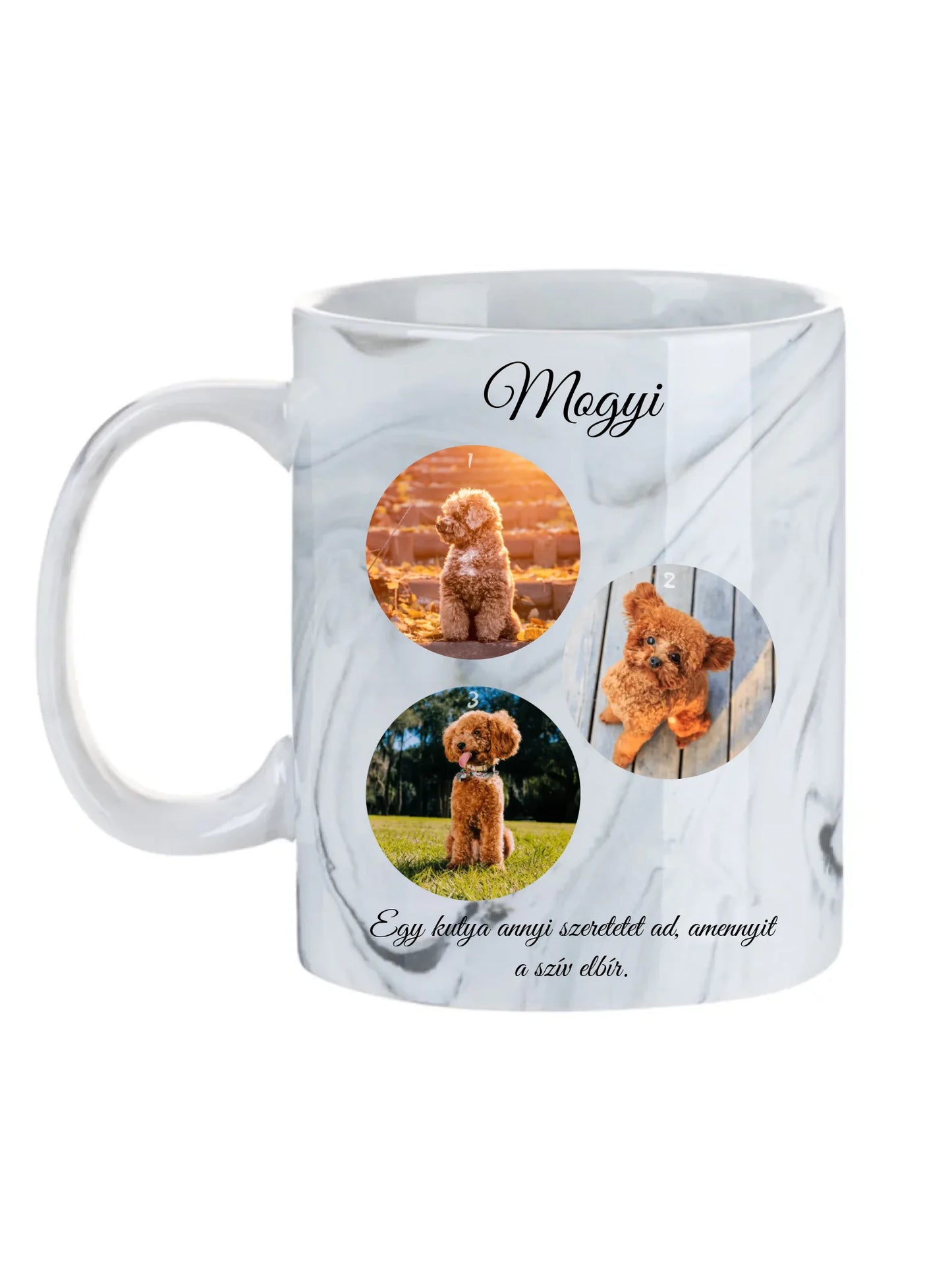 Egy kutya fotókollázs - Ajándék Kutya gazdinak - Fényképes bögre