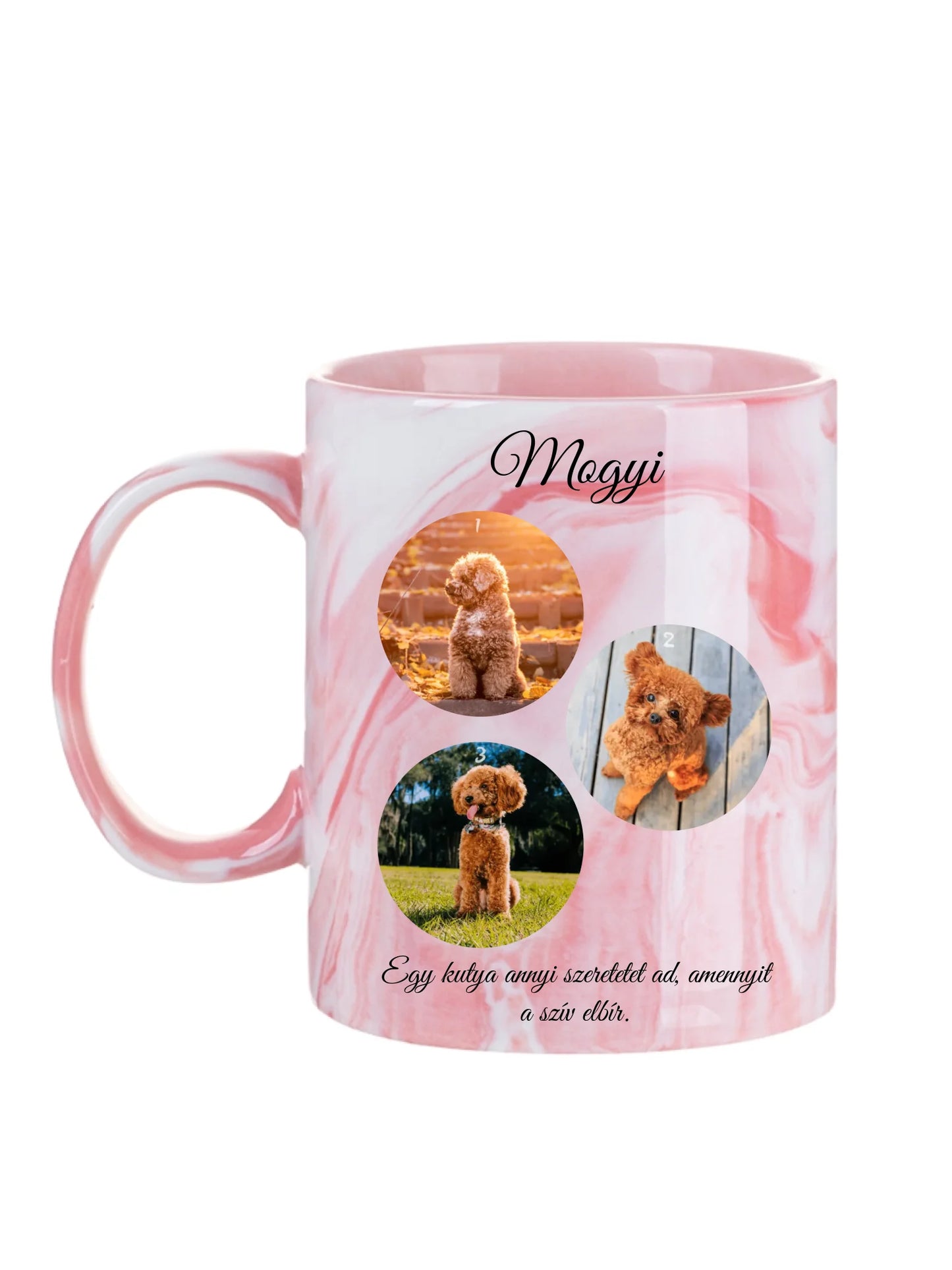 Egy kutya fotókollázs - Ajándék Kutya gazdinak - Fényképes bögre