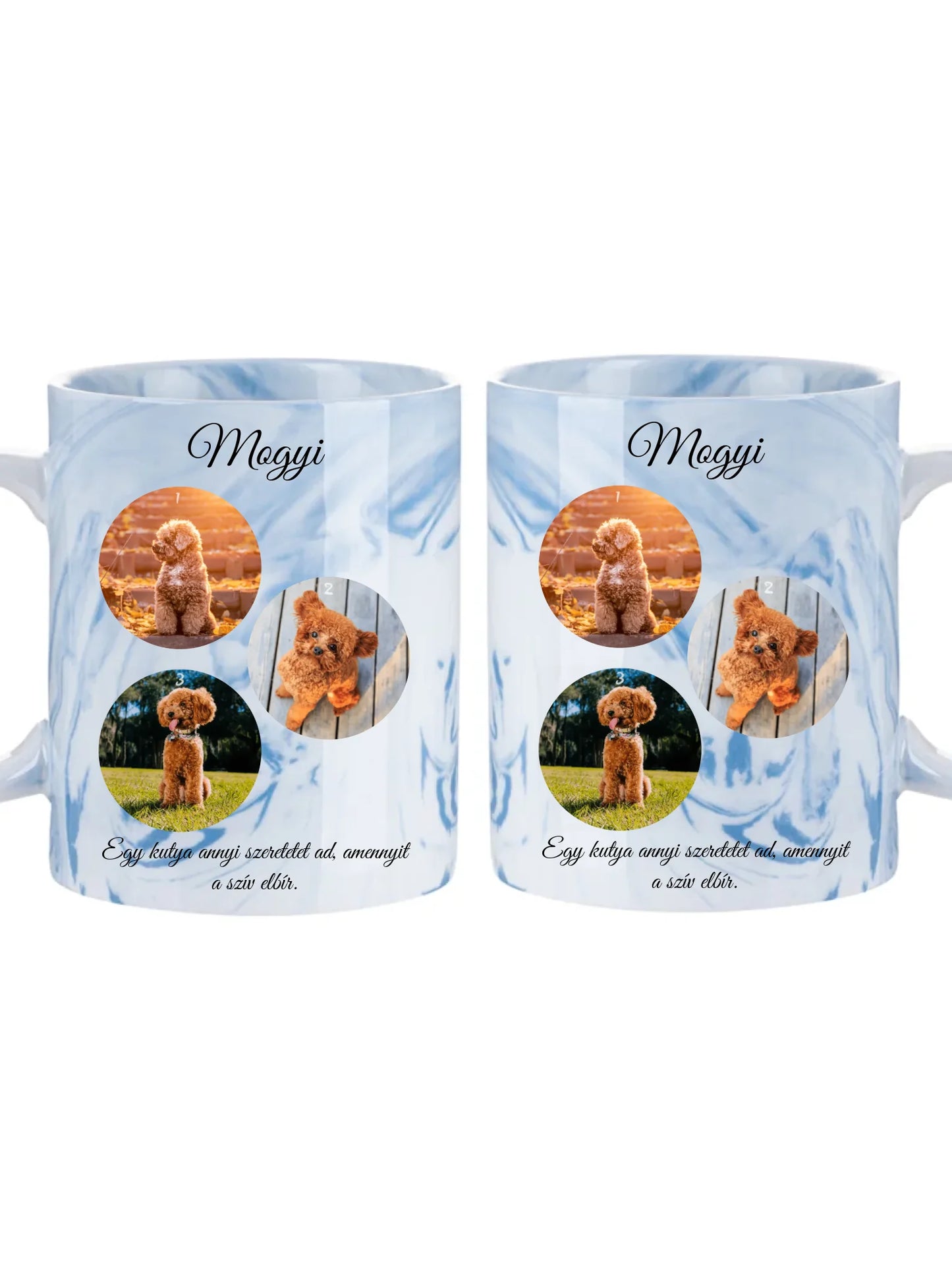 Egy kutya fotókollázs - Ajándék Kutya gazdinak - Fényképes bögre