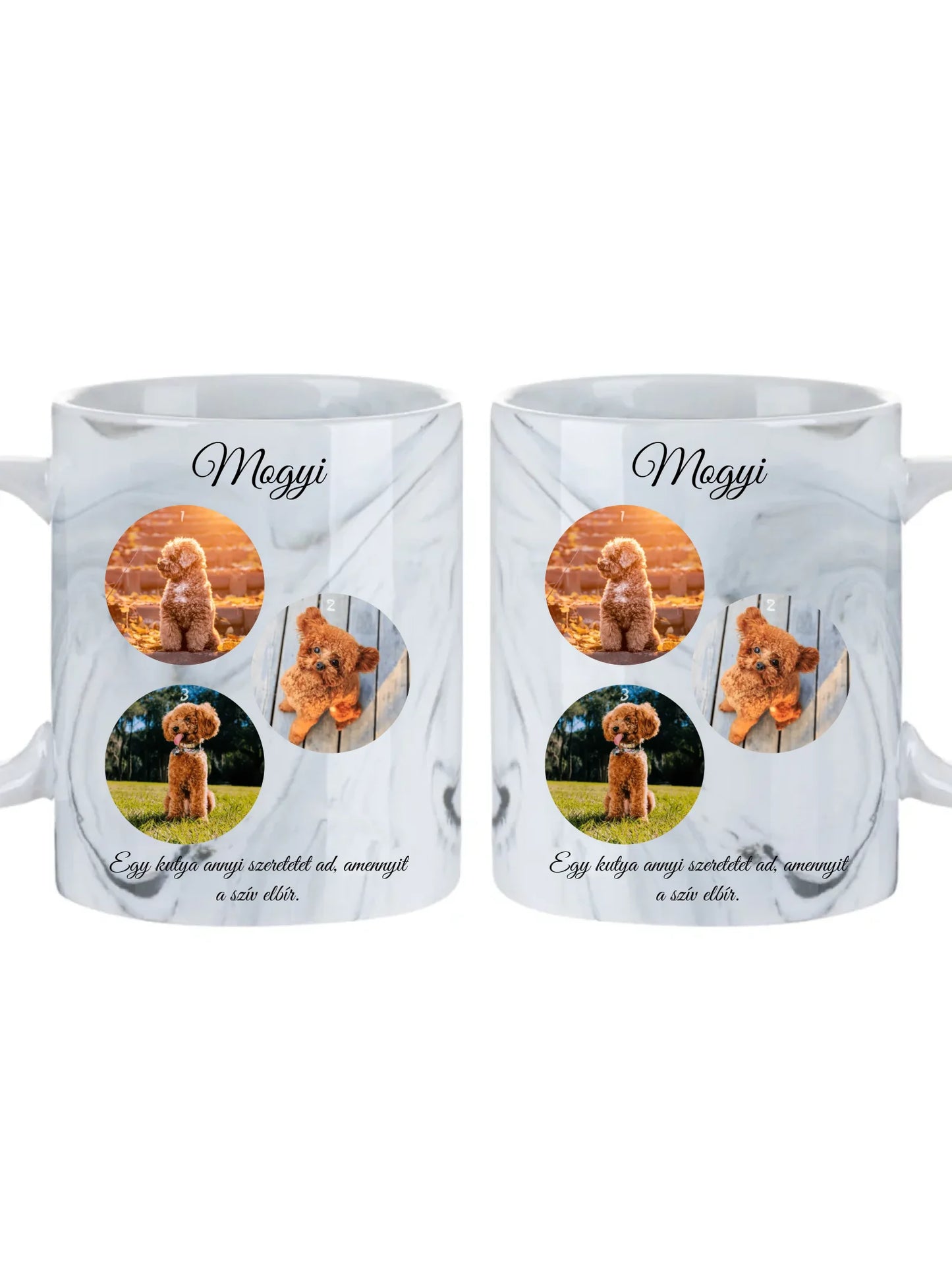 Egy kutya fotókollázs - Ajándék Kutya gazdinak - Fényképes bögre