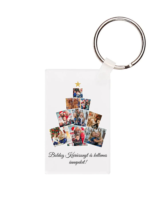 Téglalap alakú kulcstartó eleje - álló