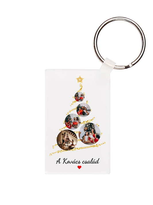 Téglalap alakú kulcstartó eleje - álló