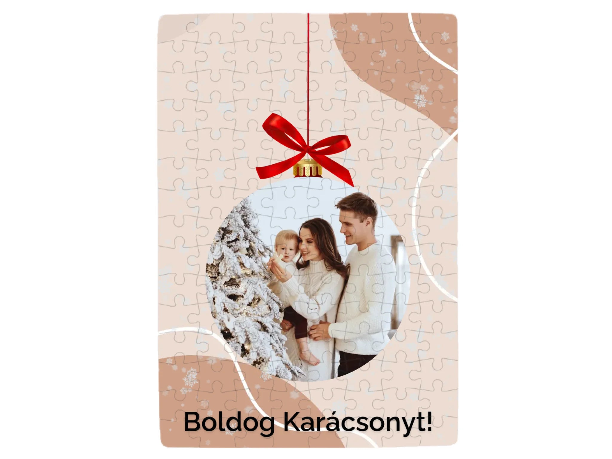 Fényképes karácsonyfadísz - Ajándék Karácsonyra - Fényképes puzzle