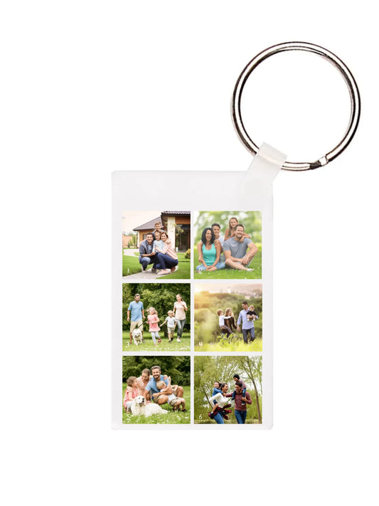 Téglalap alakú kulcstartó eleje - álló