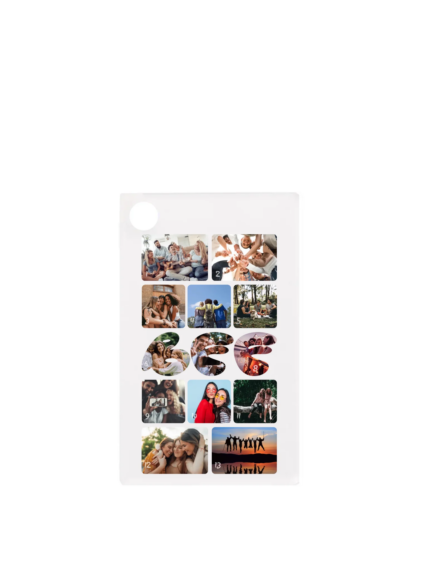 Téglalap alakú kulcstartó hátulja minden nélkül belső nélkül - álló