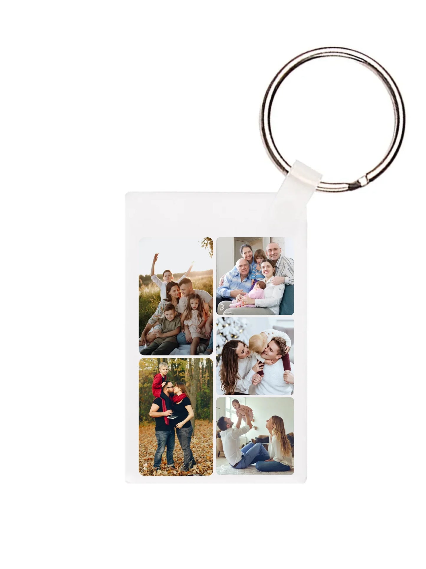 Téglalap alakú kulcstartó eleje - álló